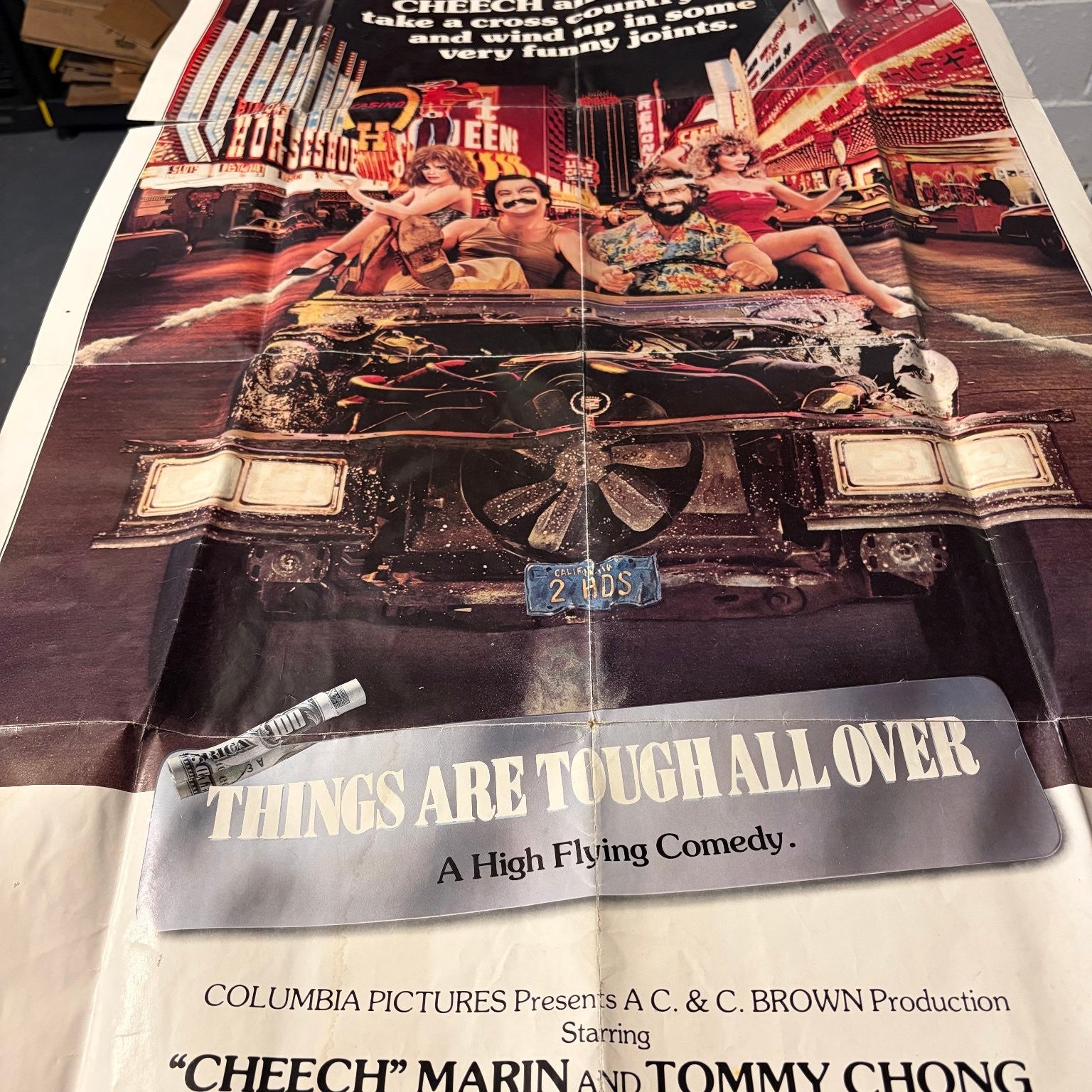 Things Are Tough All Over 1982 One Sheet Movie Poster Cheech Marin Tommy Chong
