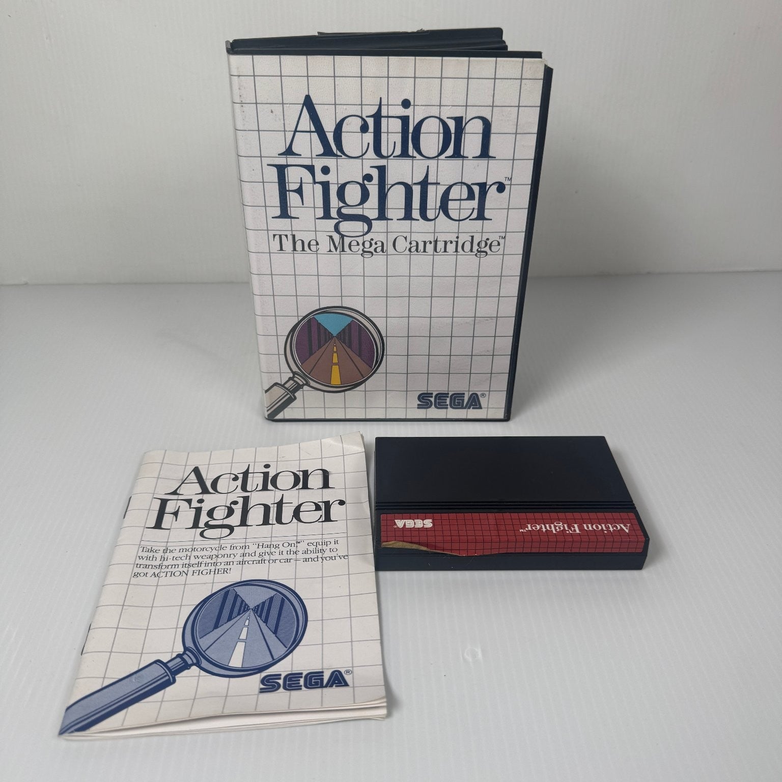 Action Fighter Sega Master System Video Game Classic Retro Complete CIB