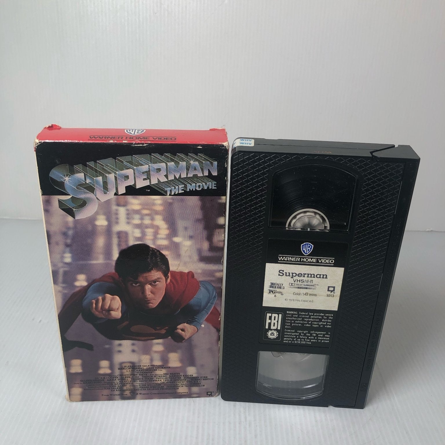 Superman The Movie VHS 1978 Sci-Fi Classic Warner Bros Home Video