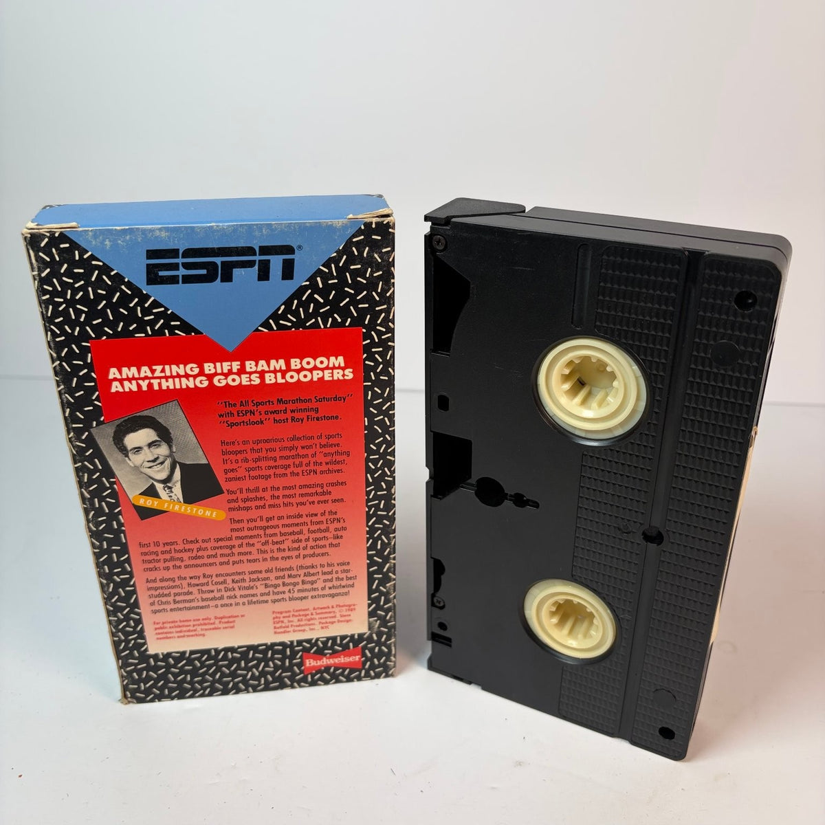 ESPN Amazing Sports Bloopers VHS 1989 Hosted by Roy Firestone ESPN