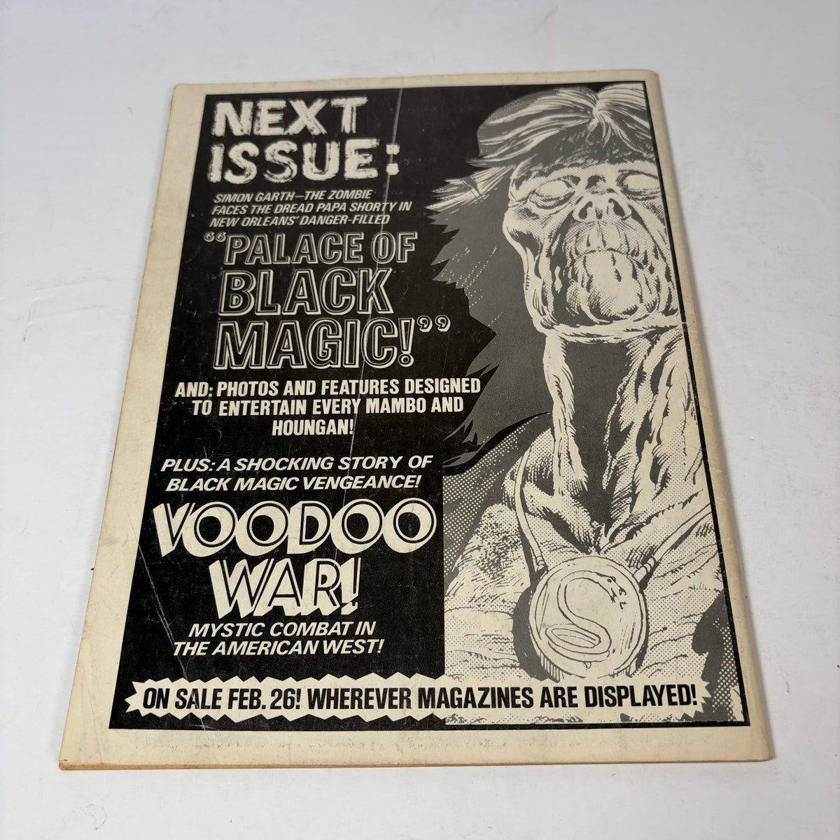 Tales of the Zombie Magazine #4 March 1974 James Bond Boris Vallejo Cover Horror