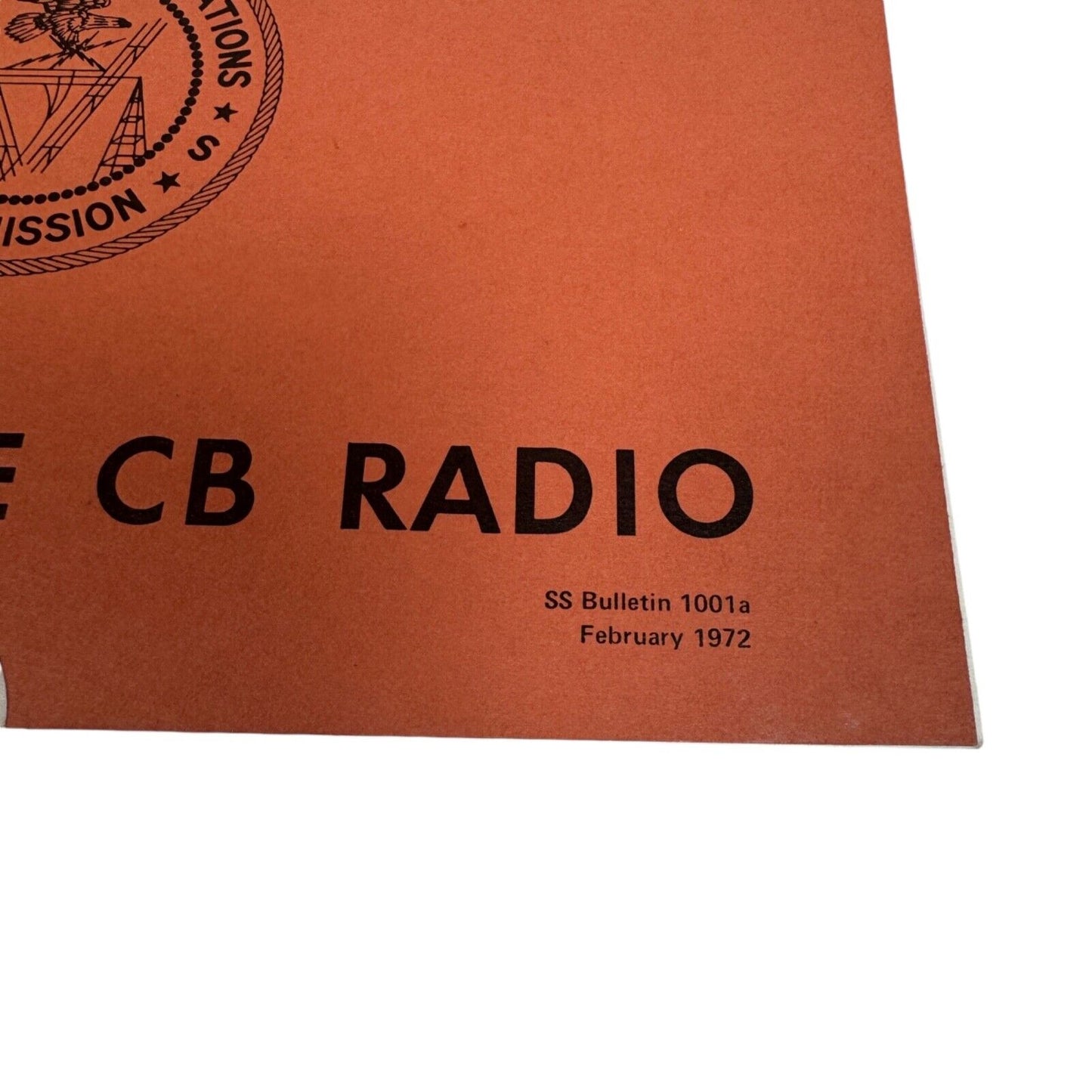 Federal Communications Commission How to Use CB Radio VTG 1972 w/ HF Int'l Log