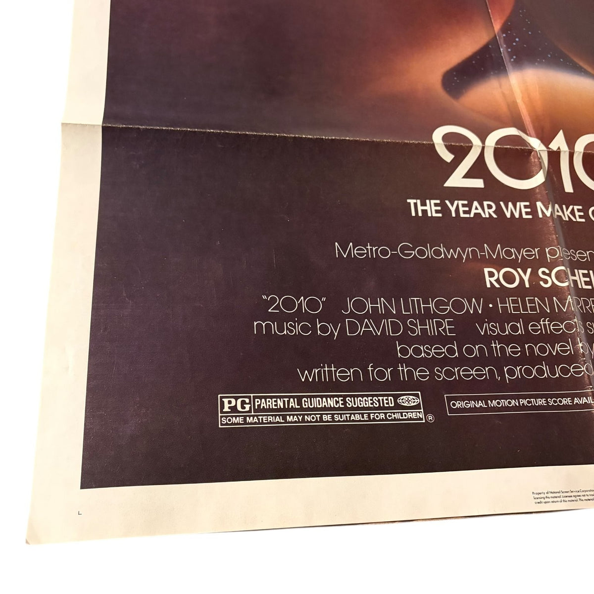2010 The Year We Make Contact 1984 One Sheet Movie Poster Roy Scheider Sci-Fi