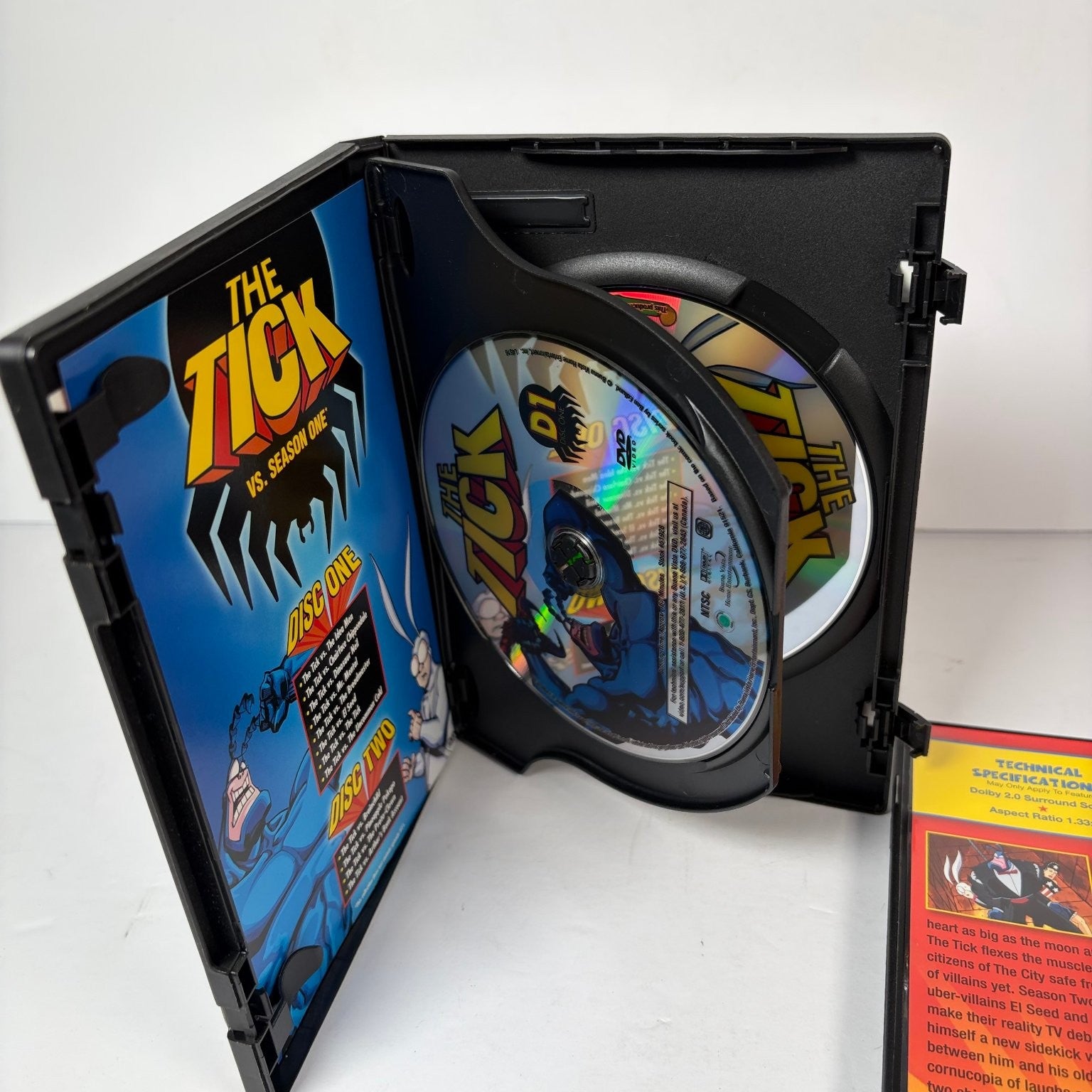 The Tick vs. Season One & Two DVD Set Animated Series Cult Classic