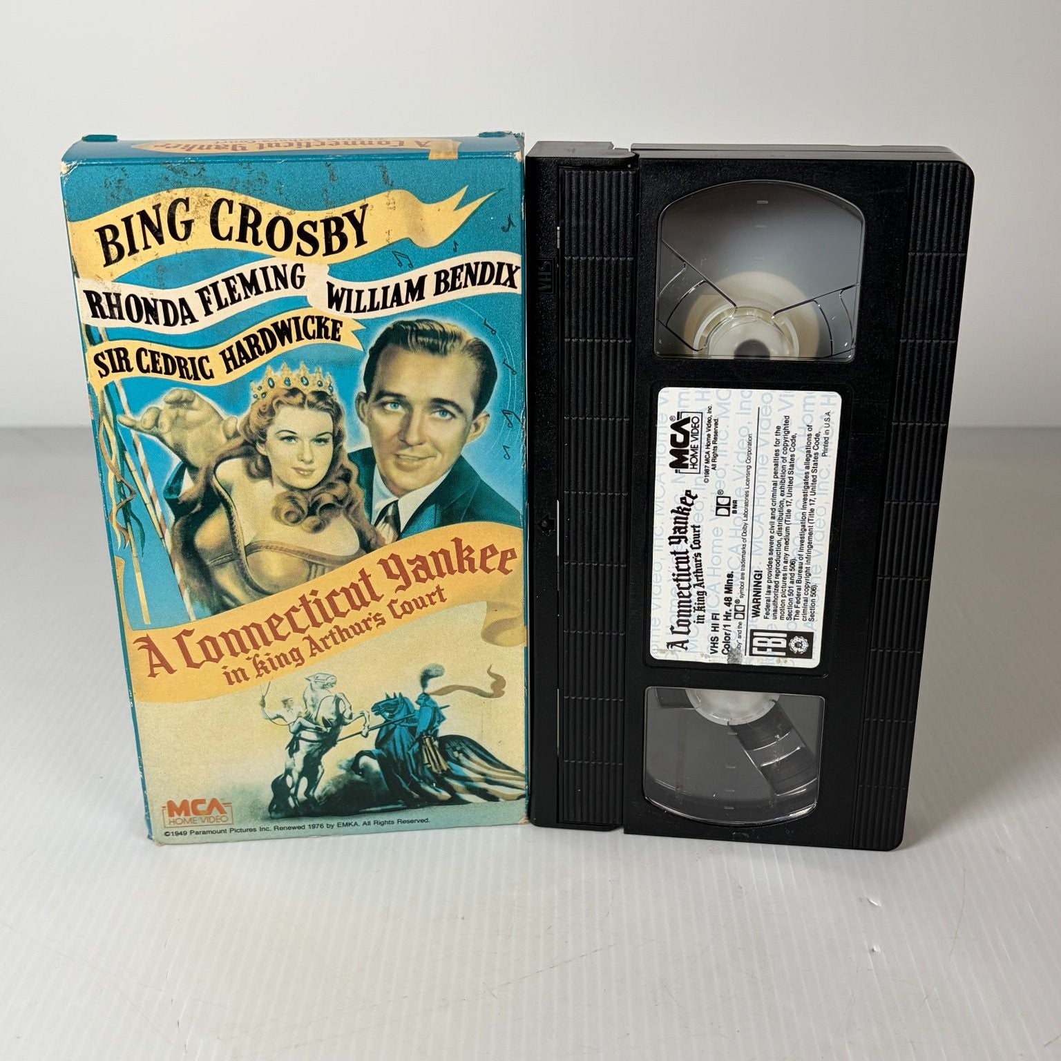 A Connecticut Yankee in King Arthur's Court VHS 1949 Bing Crosby MCA Hi-Fi