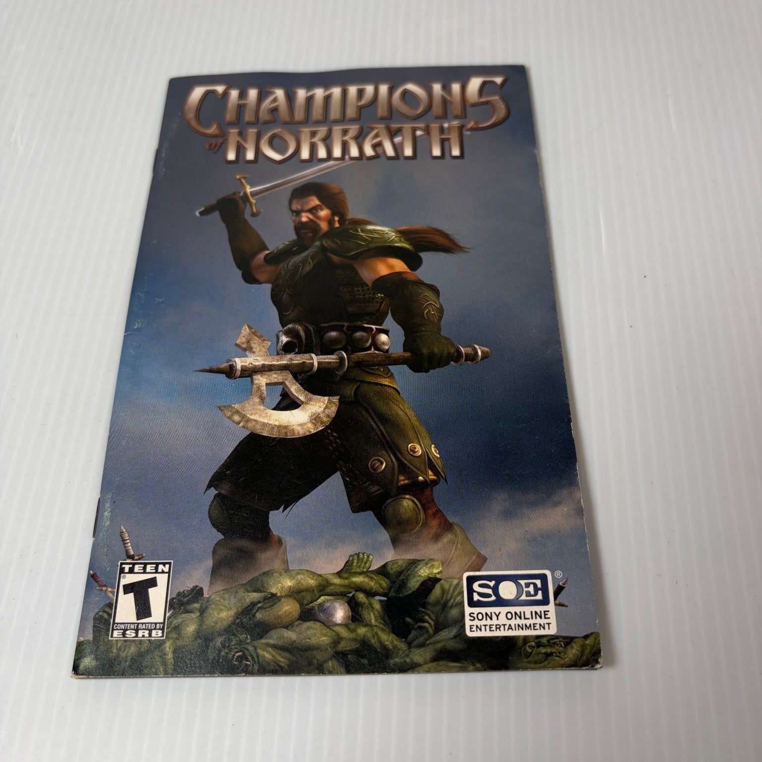 Champions of Norrath Manual Only PS2 PlayStation 2 Original Sony Insert