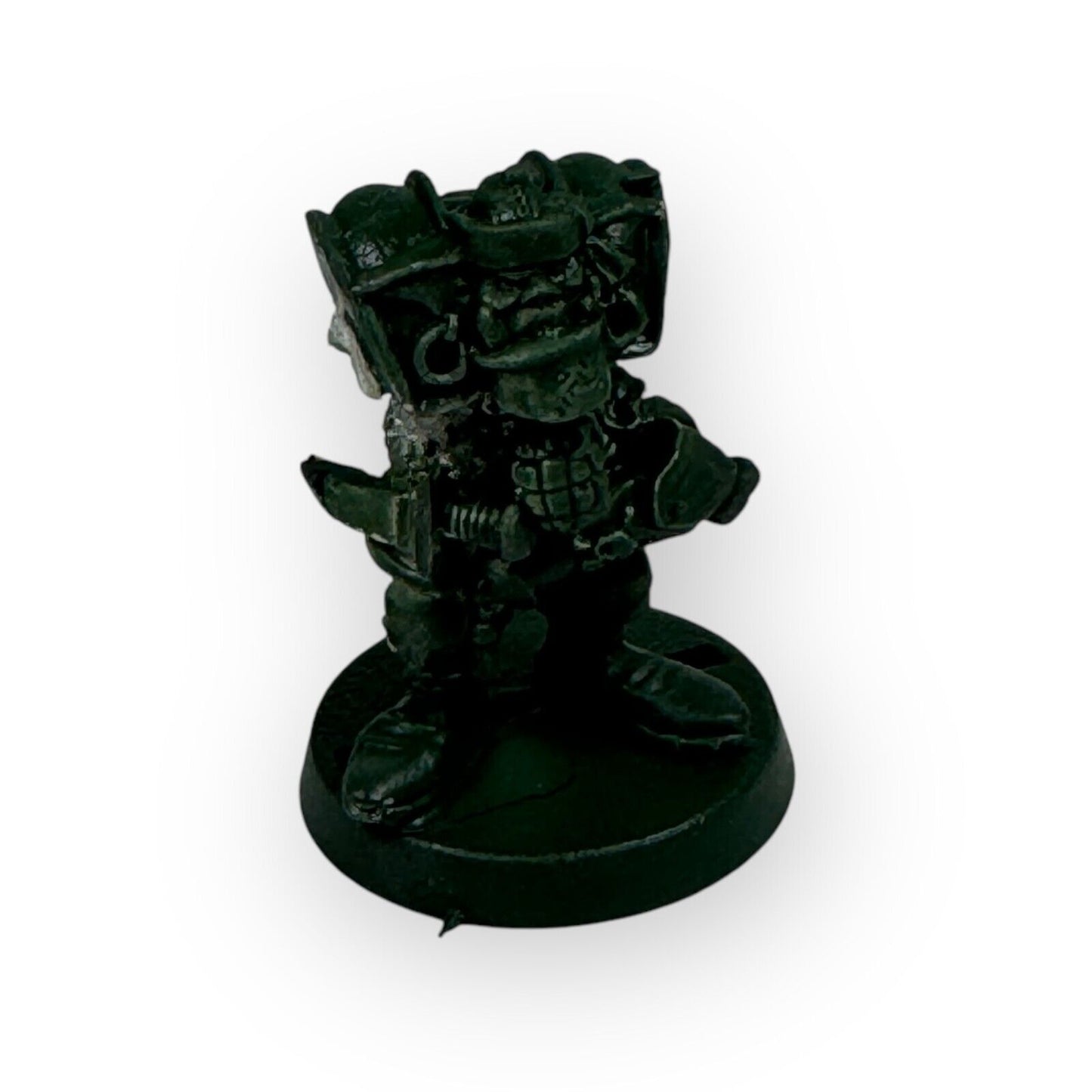 Warhammer 40K Rogue Trader Ork Freebooter Boy 1 Green Primed Body Only On Stand