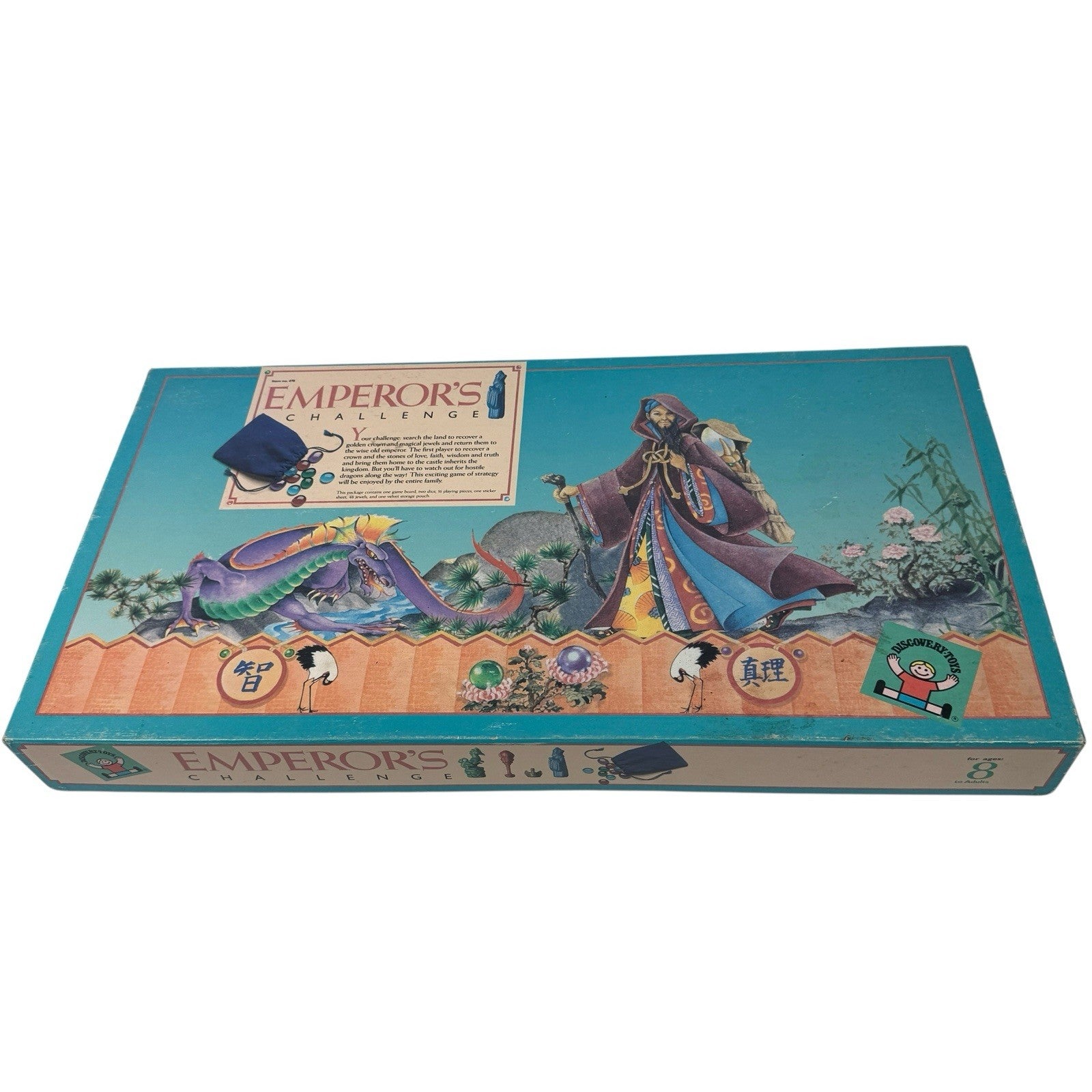 Vintage EMPEROR’S CHALLENGE Board Game 1986 Discovery Toys COMPLETE 7 Games In 1