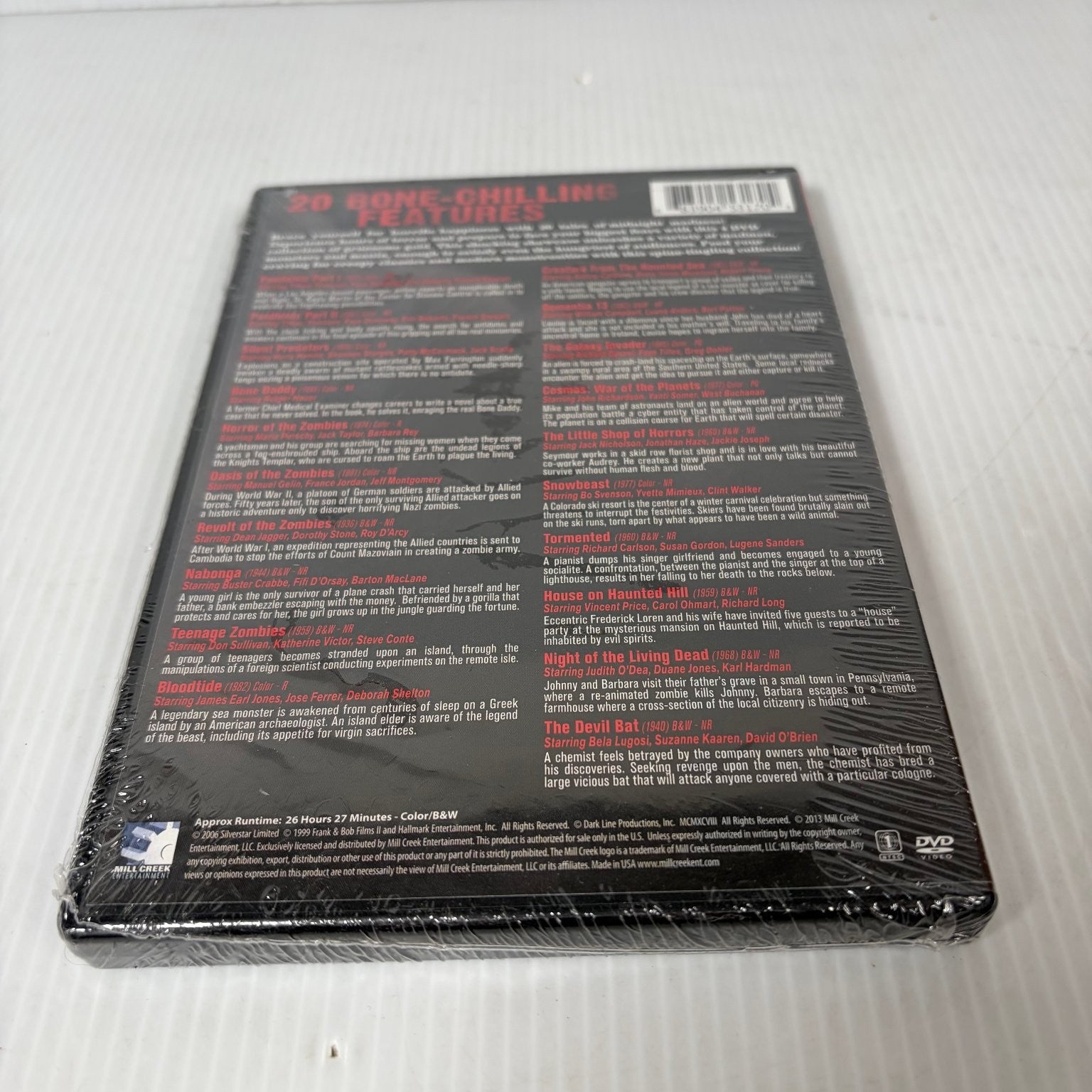 Midnight Madness 20 Movie Collection DVD 2013 Horror Cult Classics Bela Lugosi