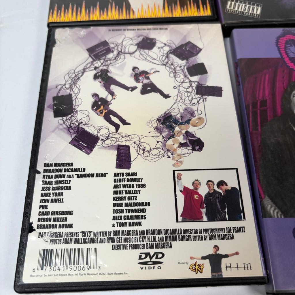 CKY The Box Set 4 DVD Bam Margera Landspeed CKY2K CKY3 Documentary Skateboard