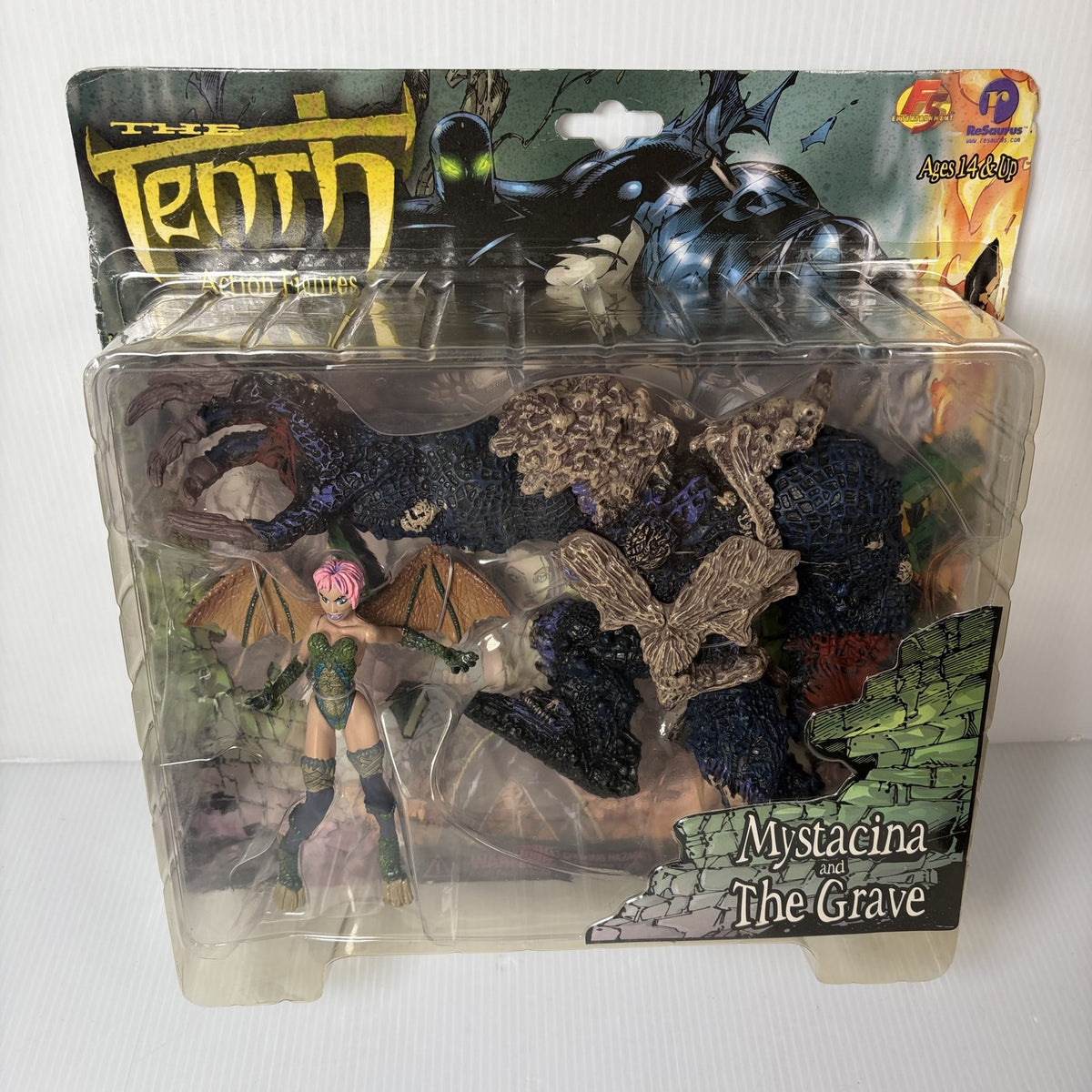 The Tenth Mystacina and The Grave ReSaurus Action Figures Image Comics NIP