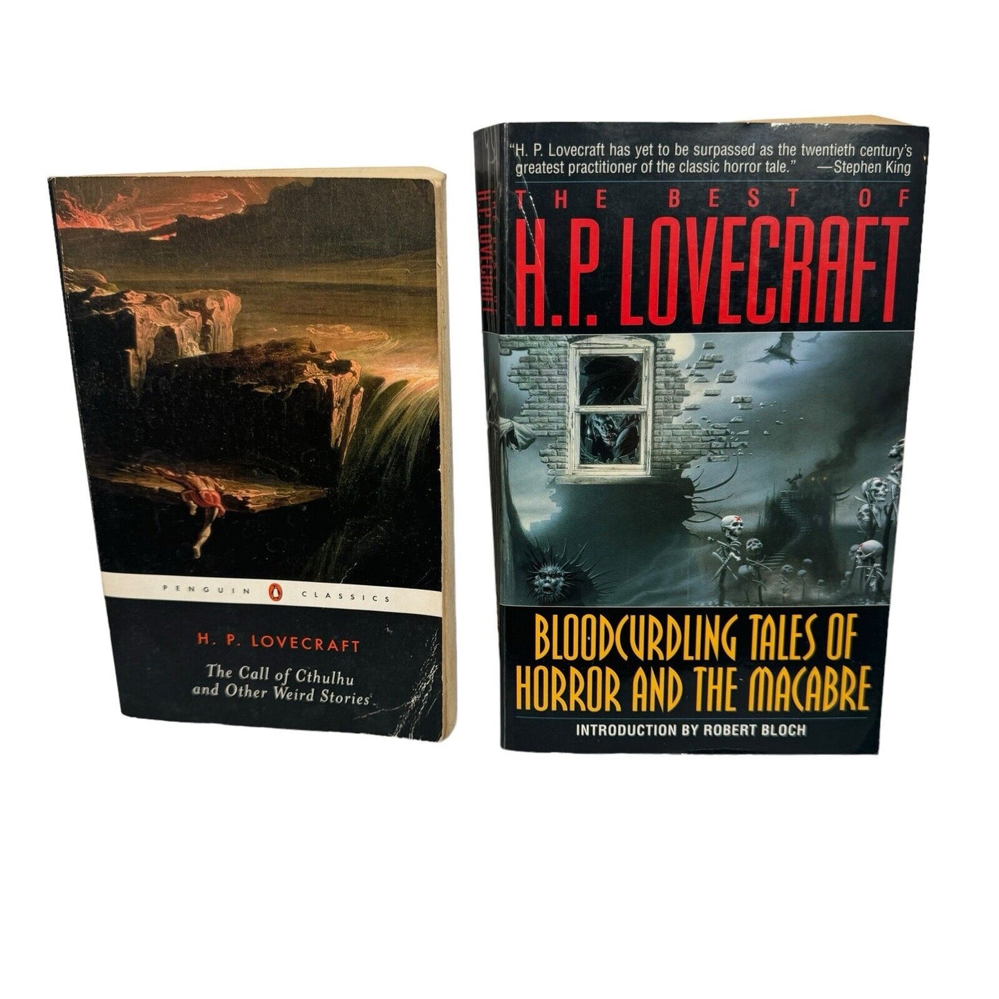 Lot Of 2 H.P. Lovecraft Books The Best Of H.P. Lovecraft And The Call Of Cthulhu