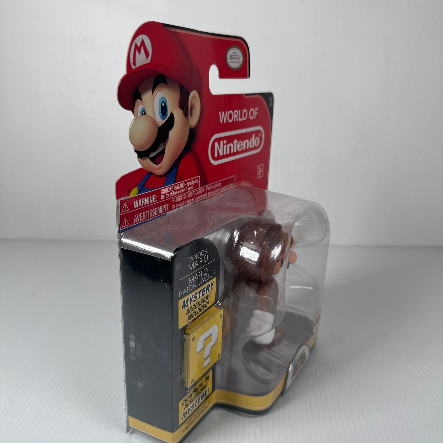 World of Nintendo Tanooki Mario Super Mario 4" Figure w/ Accessory Series 1-4