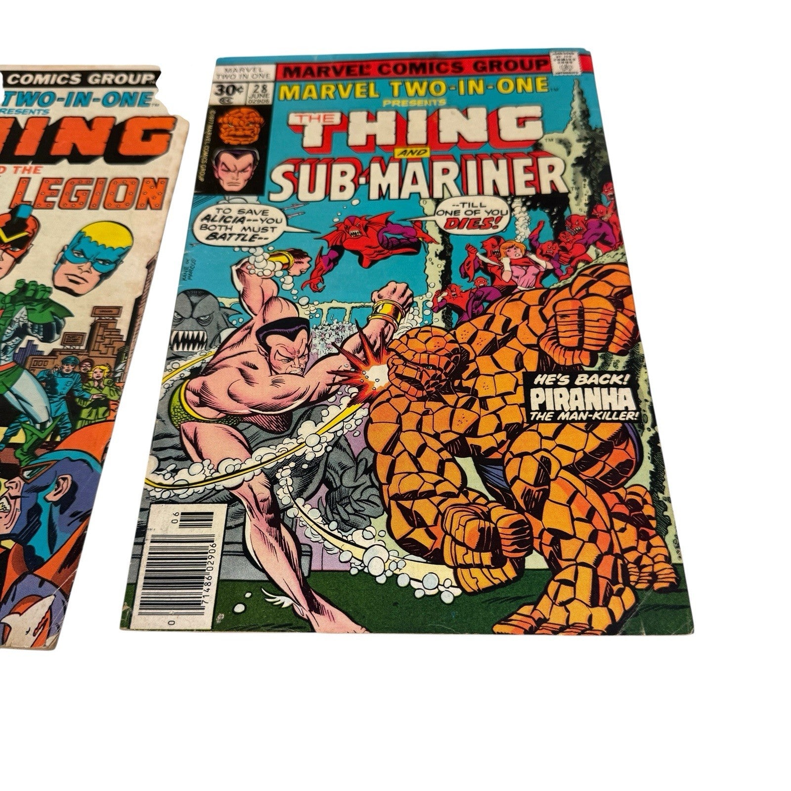 The Thing Marvel Two-In-One Lot of 10 Issues 16-20, 28, 55, 58, 60, 61