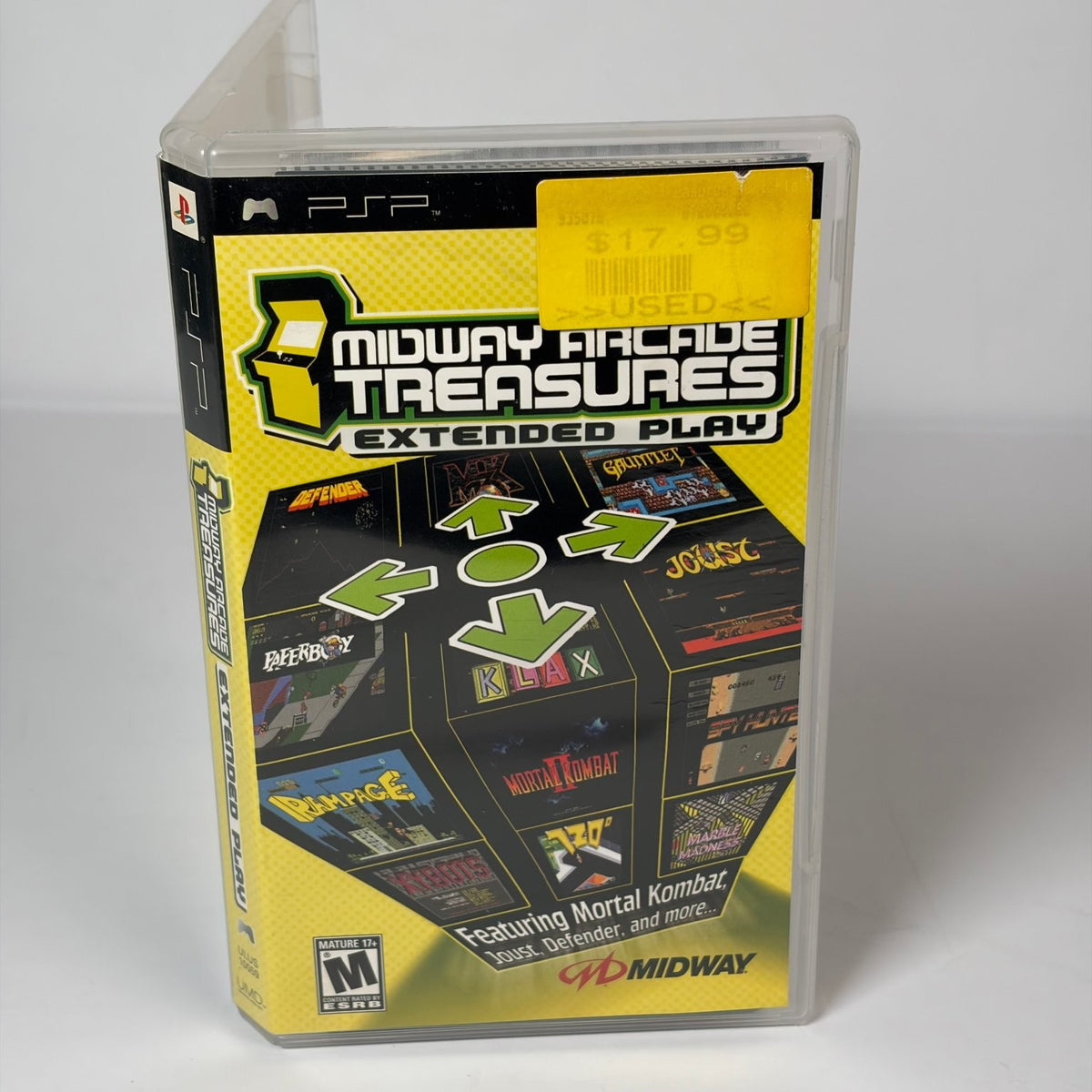Midway Arcade Treasures Extended Play PSP Game Classic Arcade Complete CIB