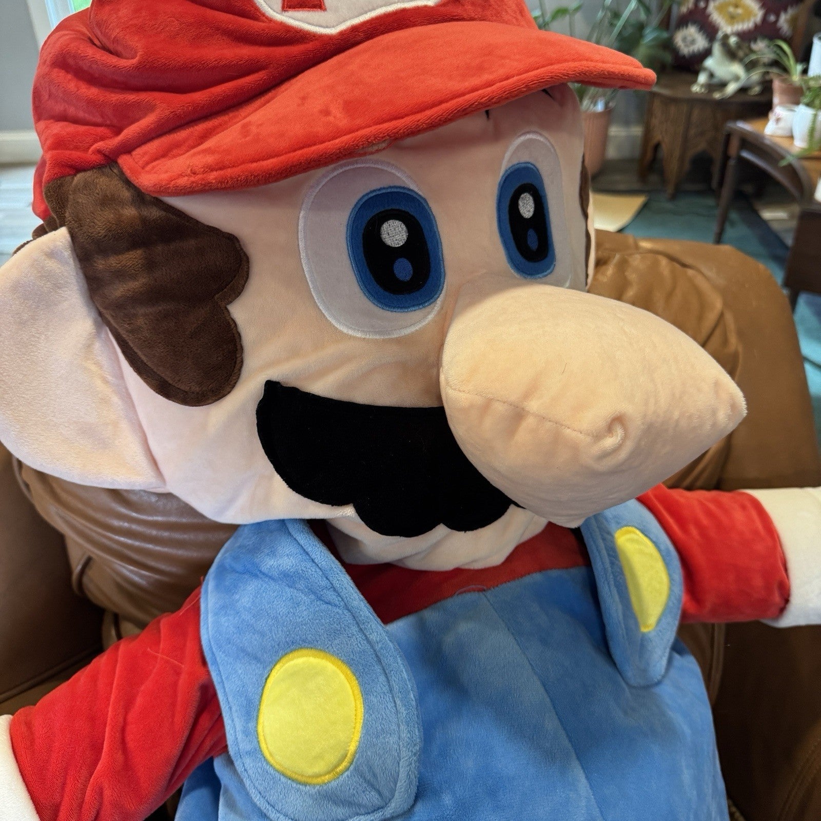 Official Nintendo Super Mario Bros Brothers 48 inch / 4 ft JUMBO Plush Mario