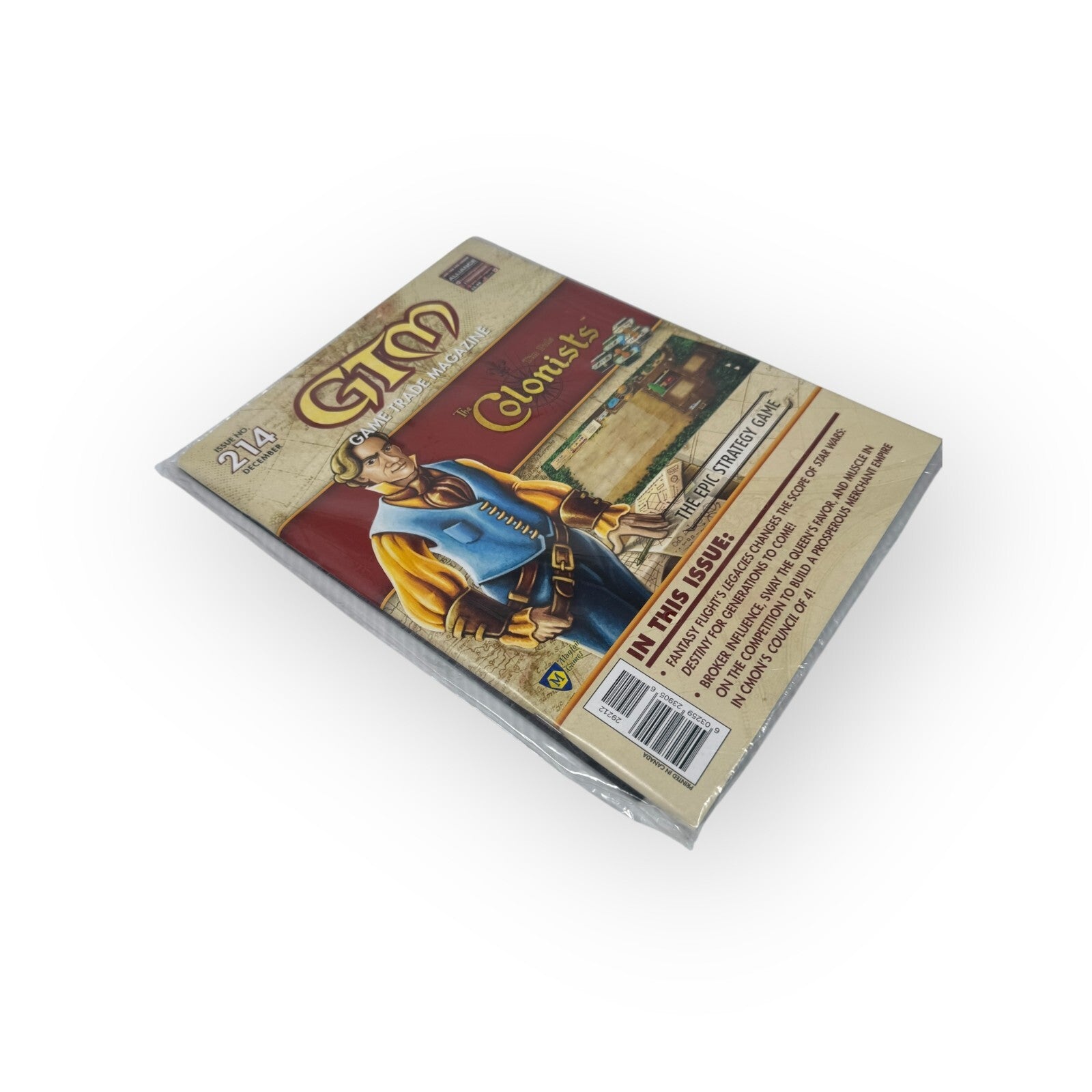 GTM Game Trade Magazine #214 Sealed w/ Kill Doctor Lucky Promo Card Button Men