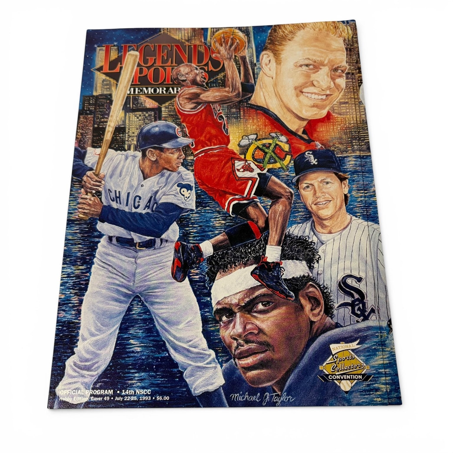 Legends Sports Magazine July 1993 #49 14th NSCC Program Jordan Mickey Mantle