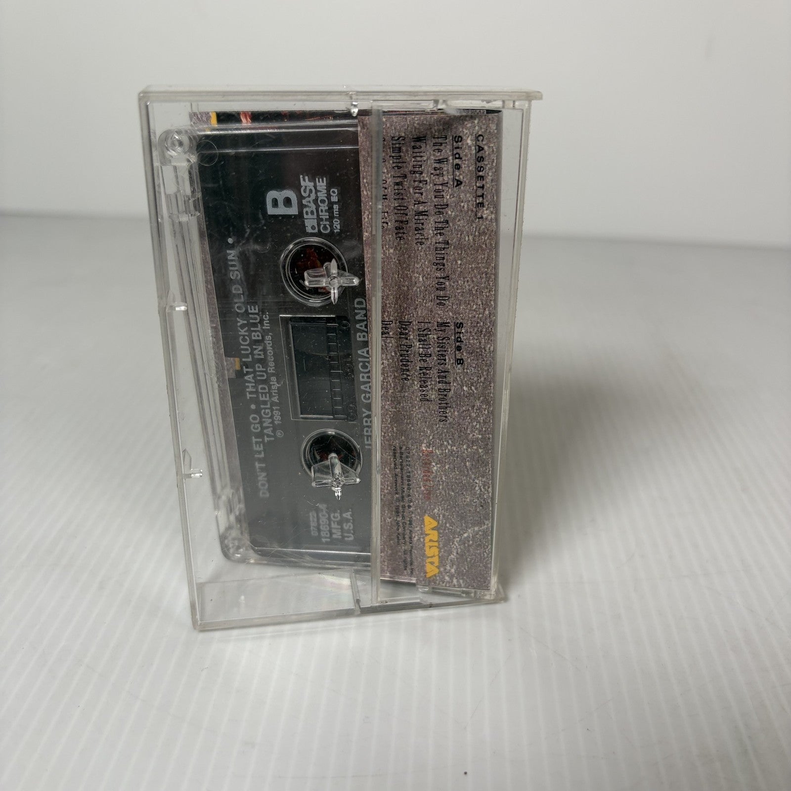 Jerry Garcia Band Cassette Tape Self-Titled Arista BASF Chrome 1991 Live Music