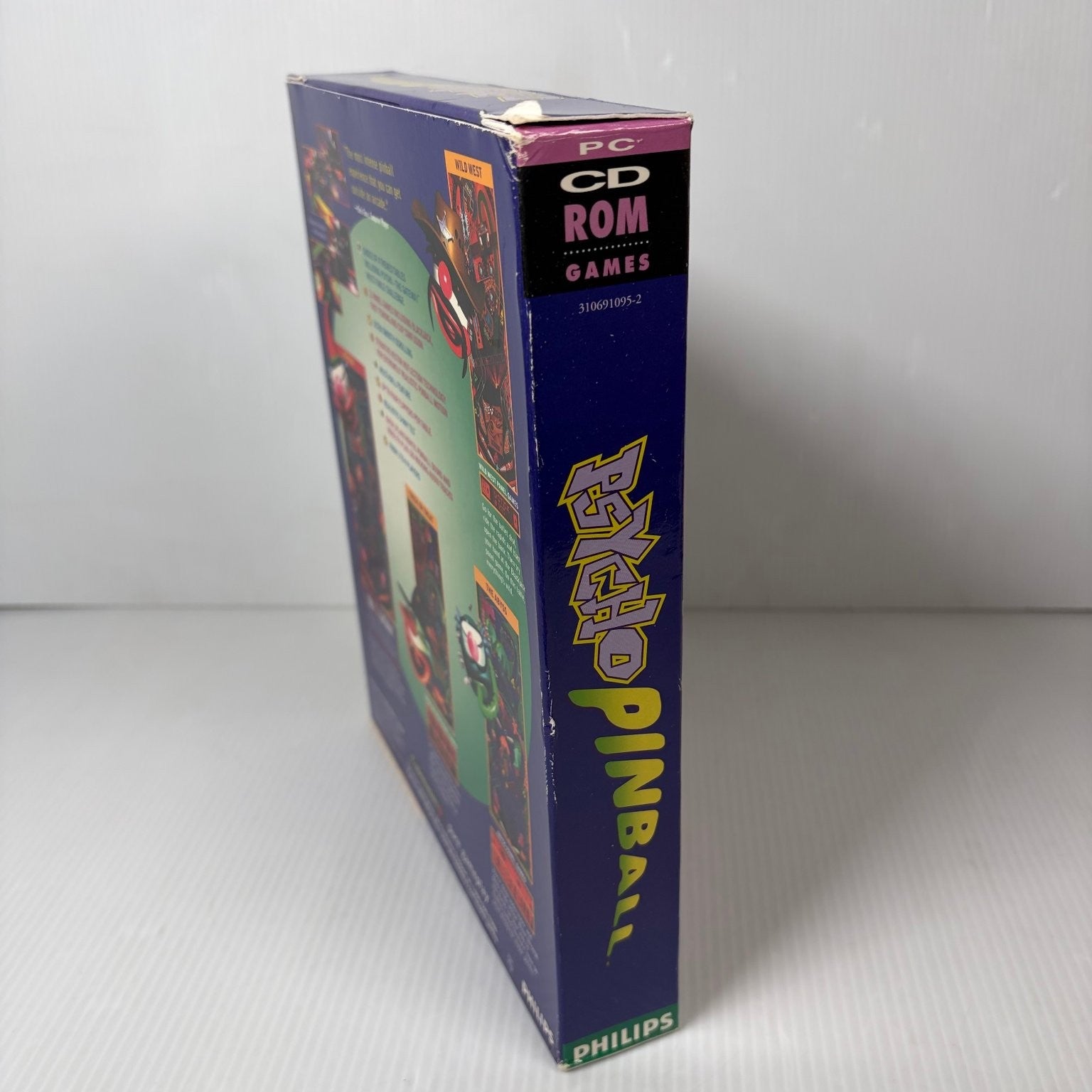 Psycho Pinball Big Box PC CD-ROM Video Game Retro Classic Pinball Complete