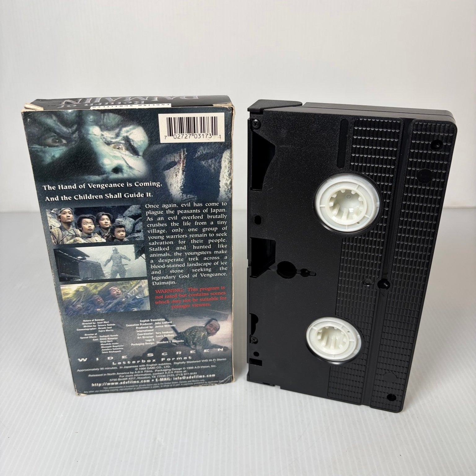 Return of Daimajin VHS 1966 Japanese Horror Widescreen Image Ent.
