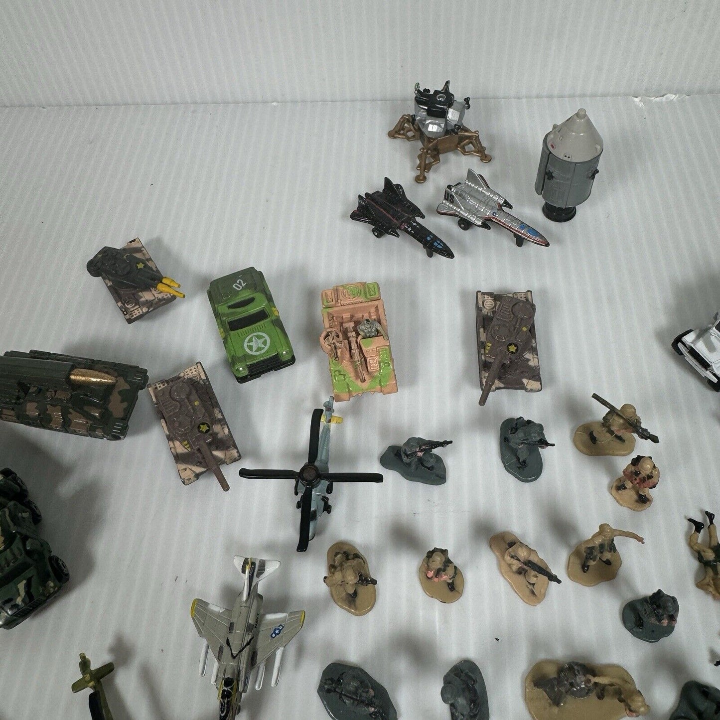 VTG 1990s Lot 50+ Military Micromachines w/ CCCP & US Tanks, Planes, Helicopters