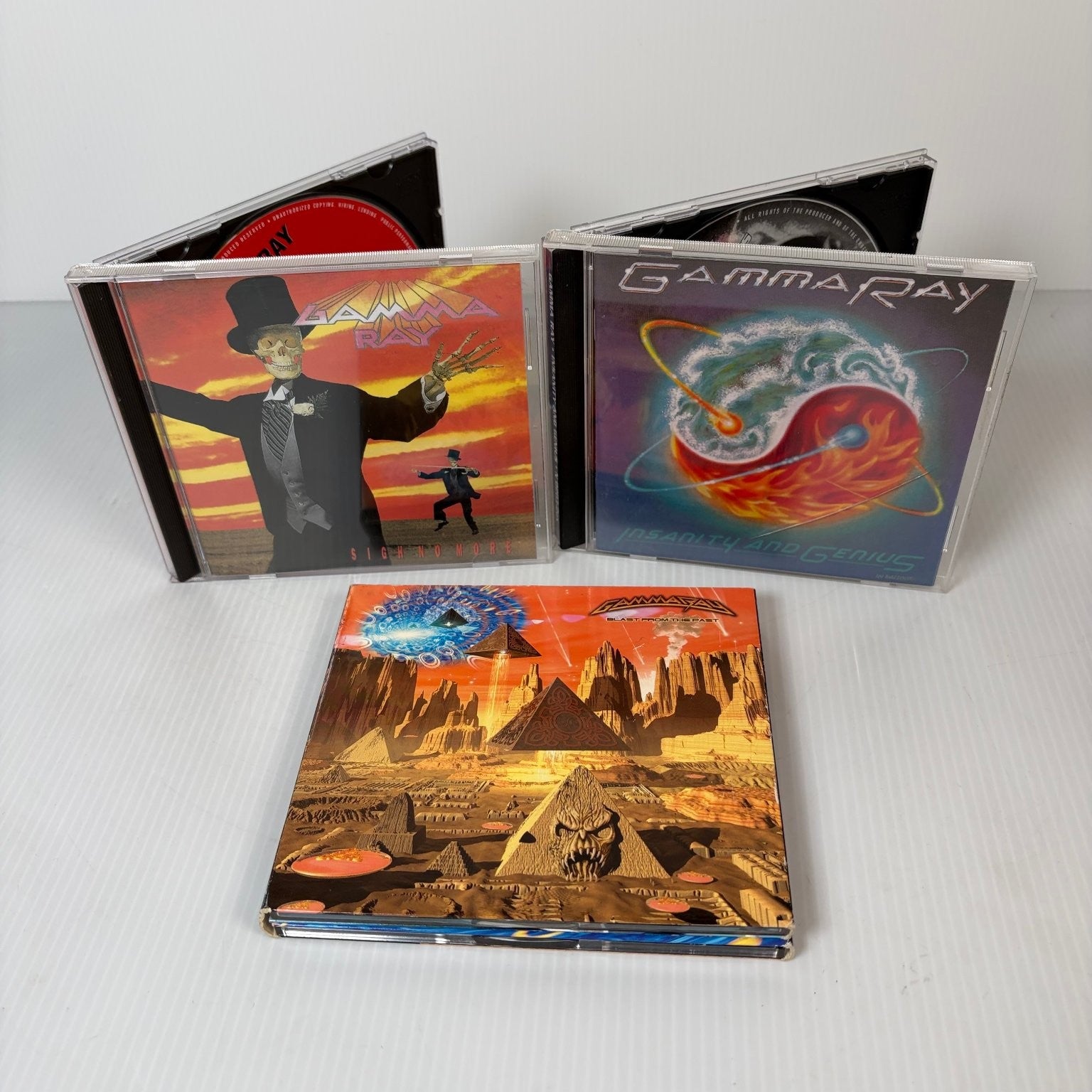 Gamma Ray Lot of 3 CDs Sigh No More, Insanity and Genius, Blust from the Past