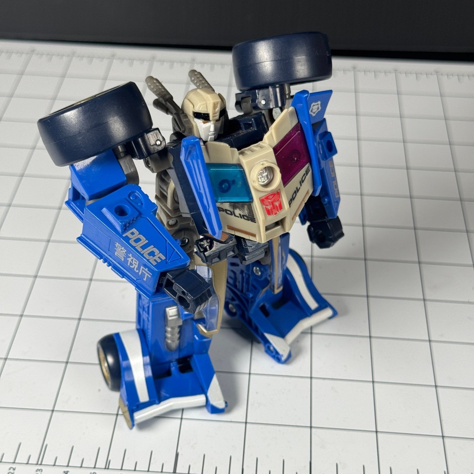 Transformers Prowl Energon Combat Class Police Car 2003 Hasbro Incomplete