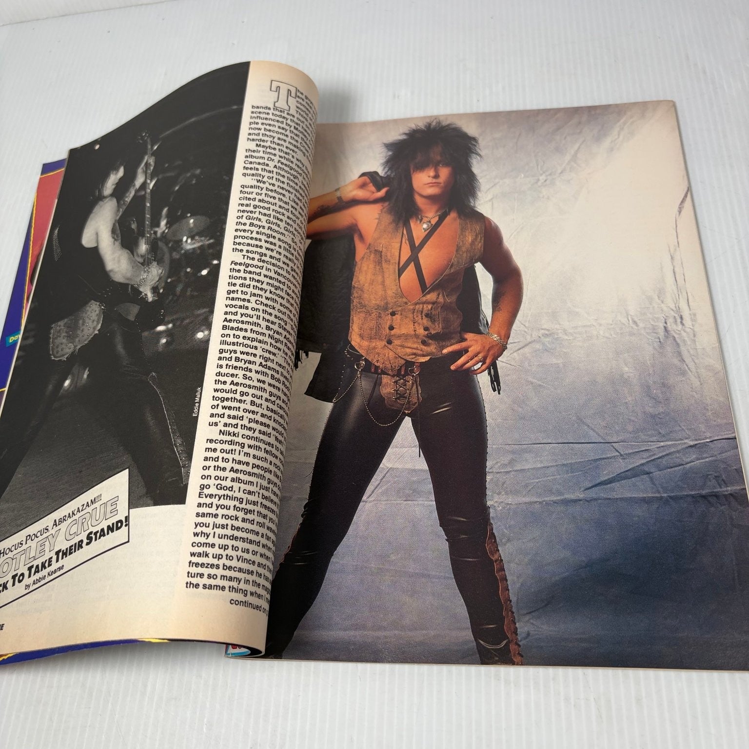 Rock Scene Magazine December 1989 David Lee Roth Motley Crue Tesla Rock