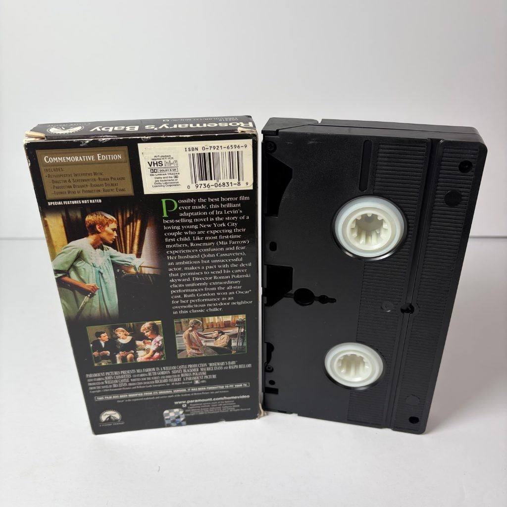 Rosemary's Baby VHS Commemorative Edition Paramount Roman Polanski Mia Farrow Ho