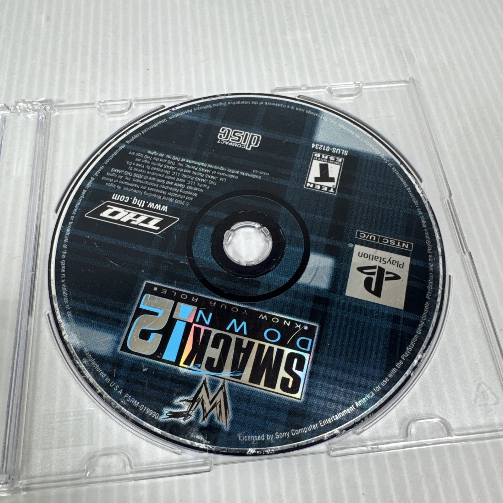 Lot Of 4 PS1 Wrestling Games Smackdown 1 & 2, Warzone, Attitude