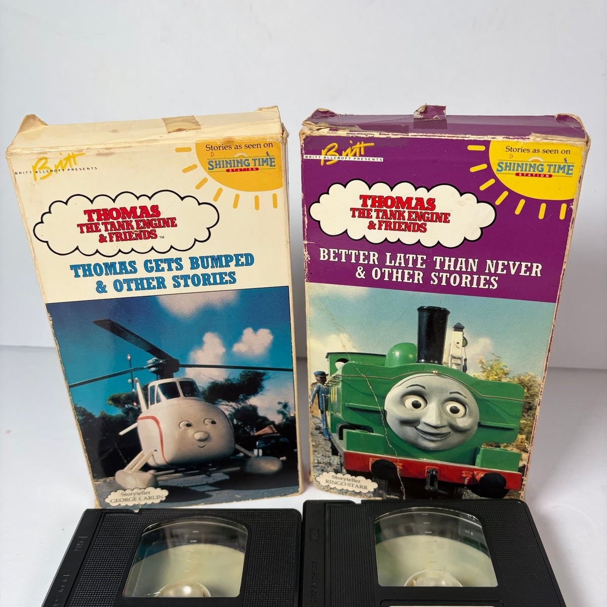 Thomas The Tank Engine & Friends VHS Lot of 2 1991 Kids Family Britt Allcroft