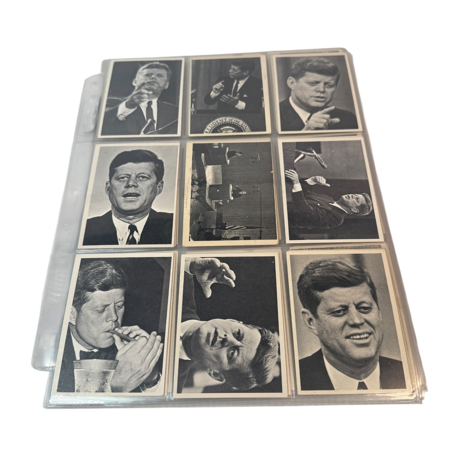 1964 The Story of John F. Kennedy JFK Topps Trading Cards Set of 77 Cards