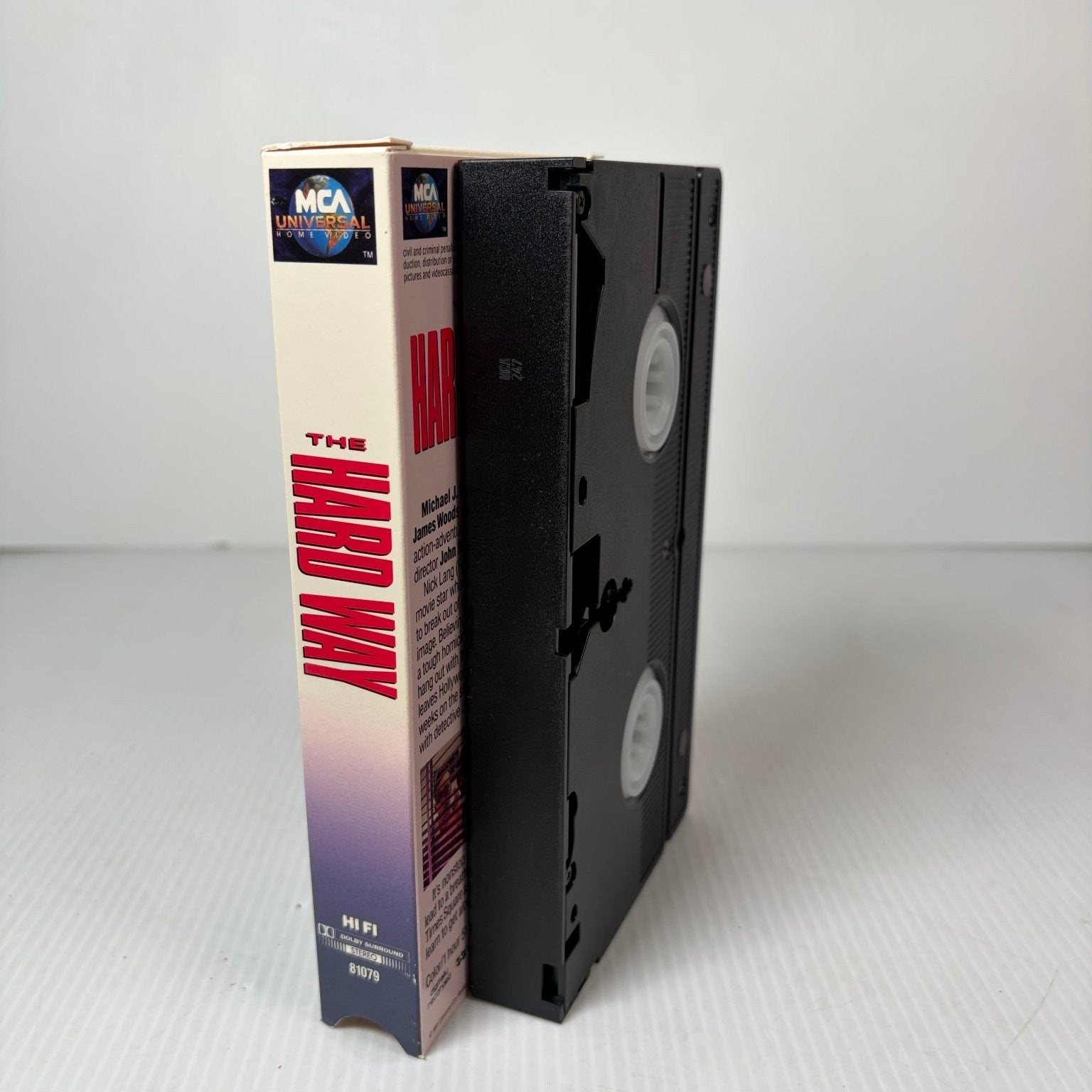 The Hard Way VHS 1991 Action Comedy Michael J. Fox James Woods MCA Universal