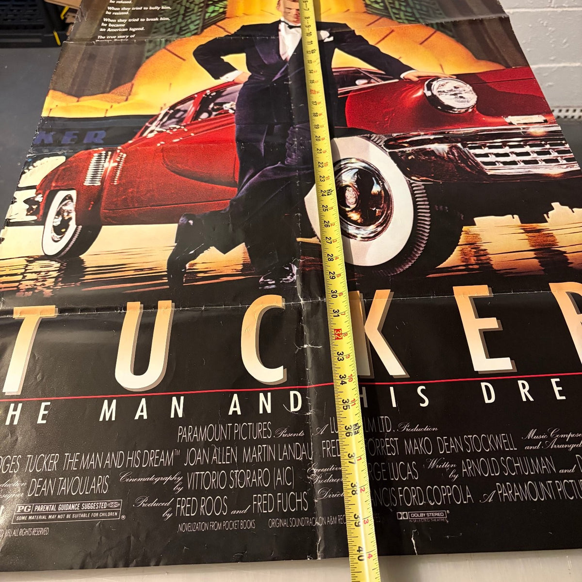 Tucker The Man and His Dream 1988 One Sheet Movie Poster Jeff Bridges