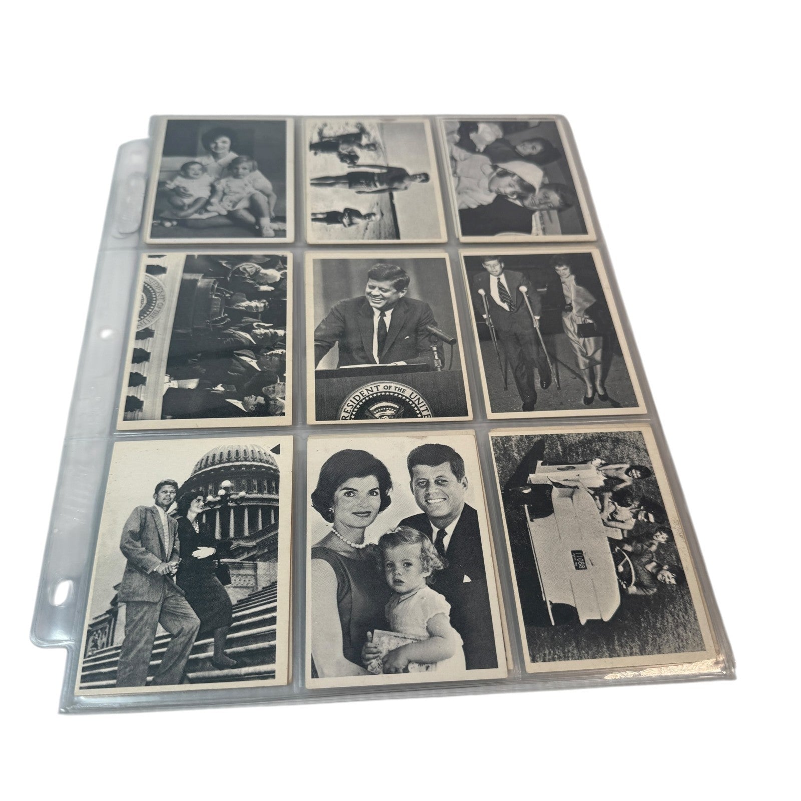 1964 The Story of John F. Kennedy JFK Topps Trading Cards Set of 77 Cards