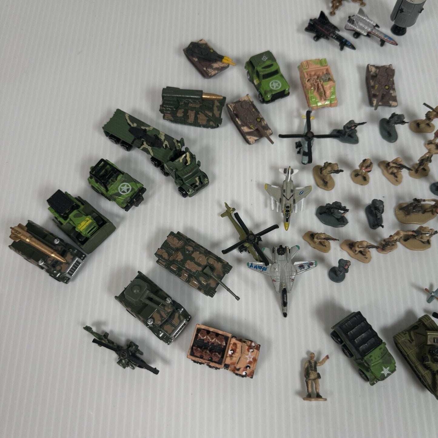 VTG 1990s Lot 50+ Military Micromachines w/ CCCP & US Tanks, Planes, Helicopters