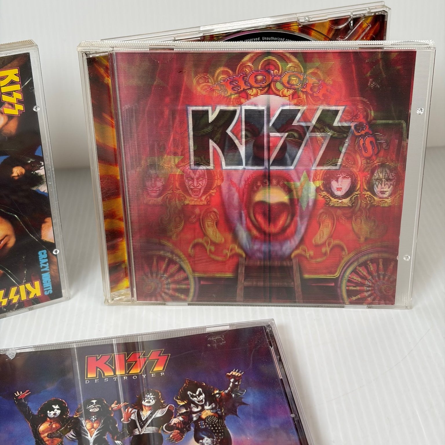 KISS CD Lot of 3 Crazy Nights, Destroyer, Psycho Circus Remastered Rock Metal