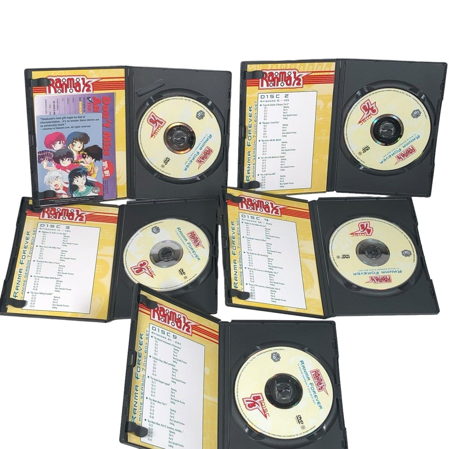 Ranma 1/2: Ranma Forever - Box Set (DVD, 2003, 5-Disc Set, Season 7)
