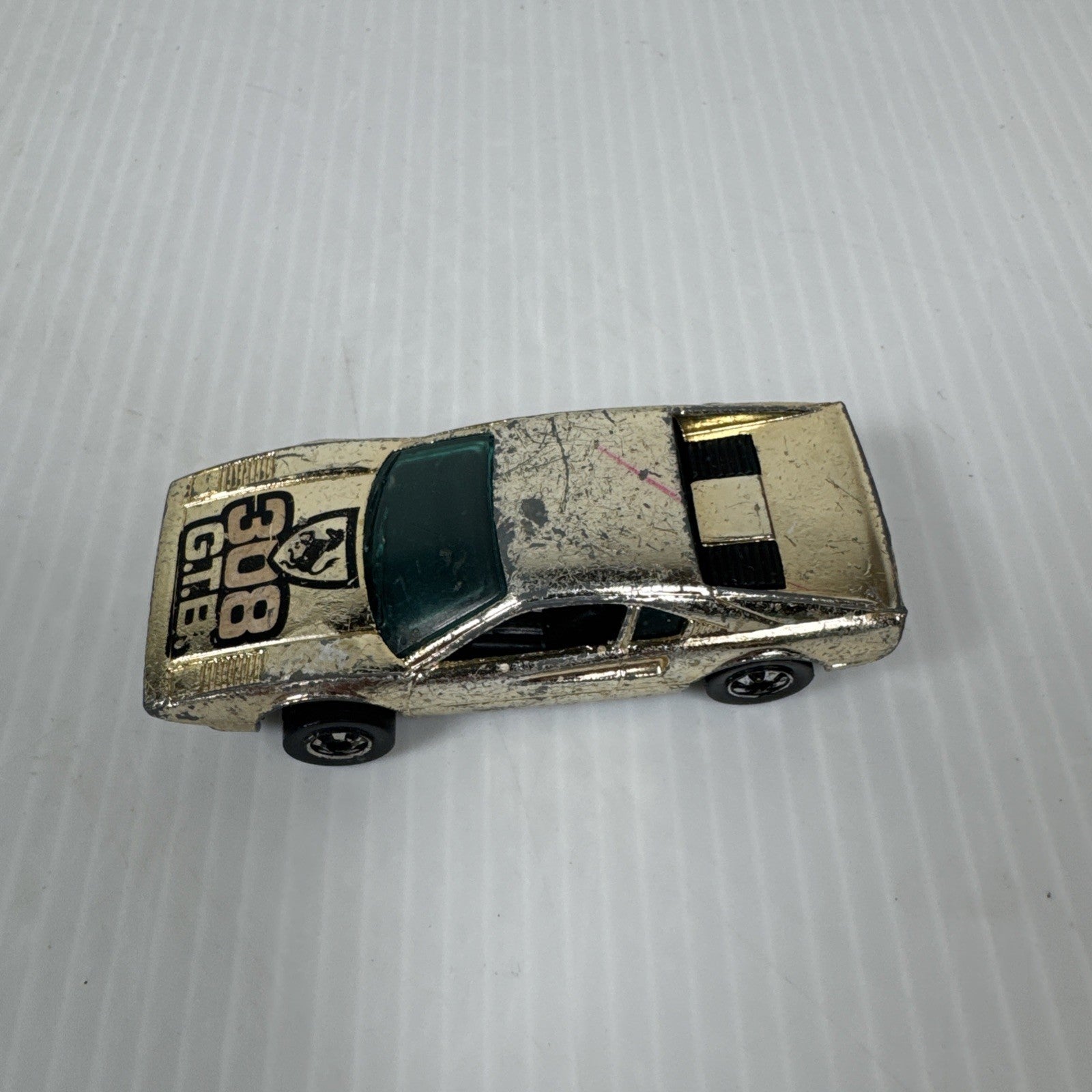 Hot Wheels 1982 Ferrari 308 GTB "Race Bait" Golden Ones With Wear