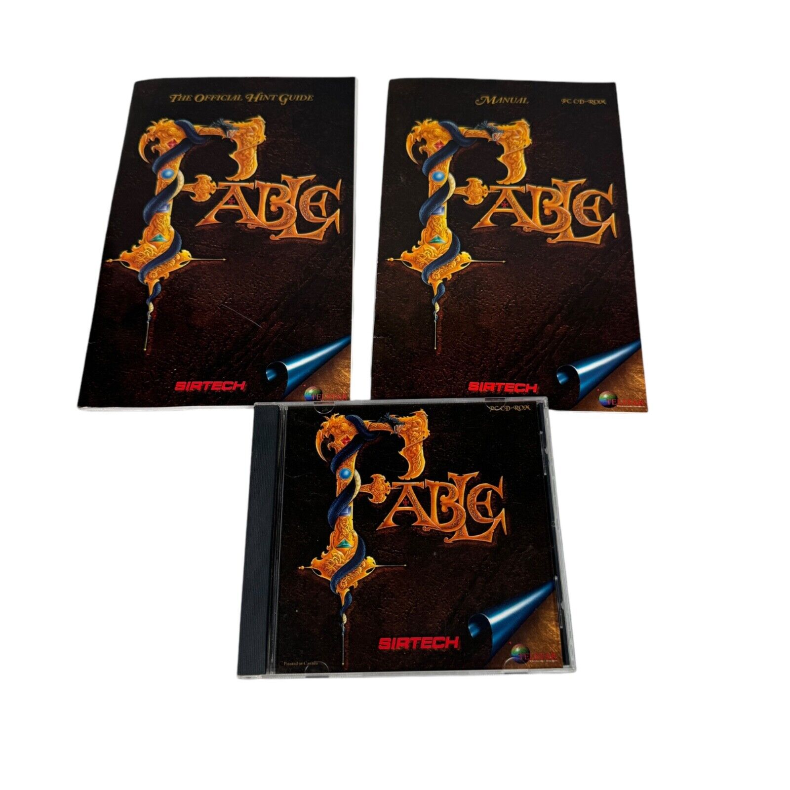 Fable VTG RPG PC Game with Hint Guide & Manual Sirtech