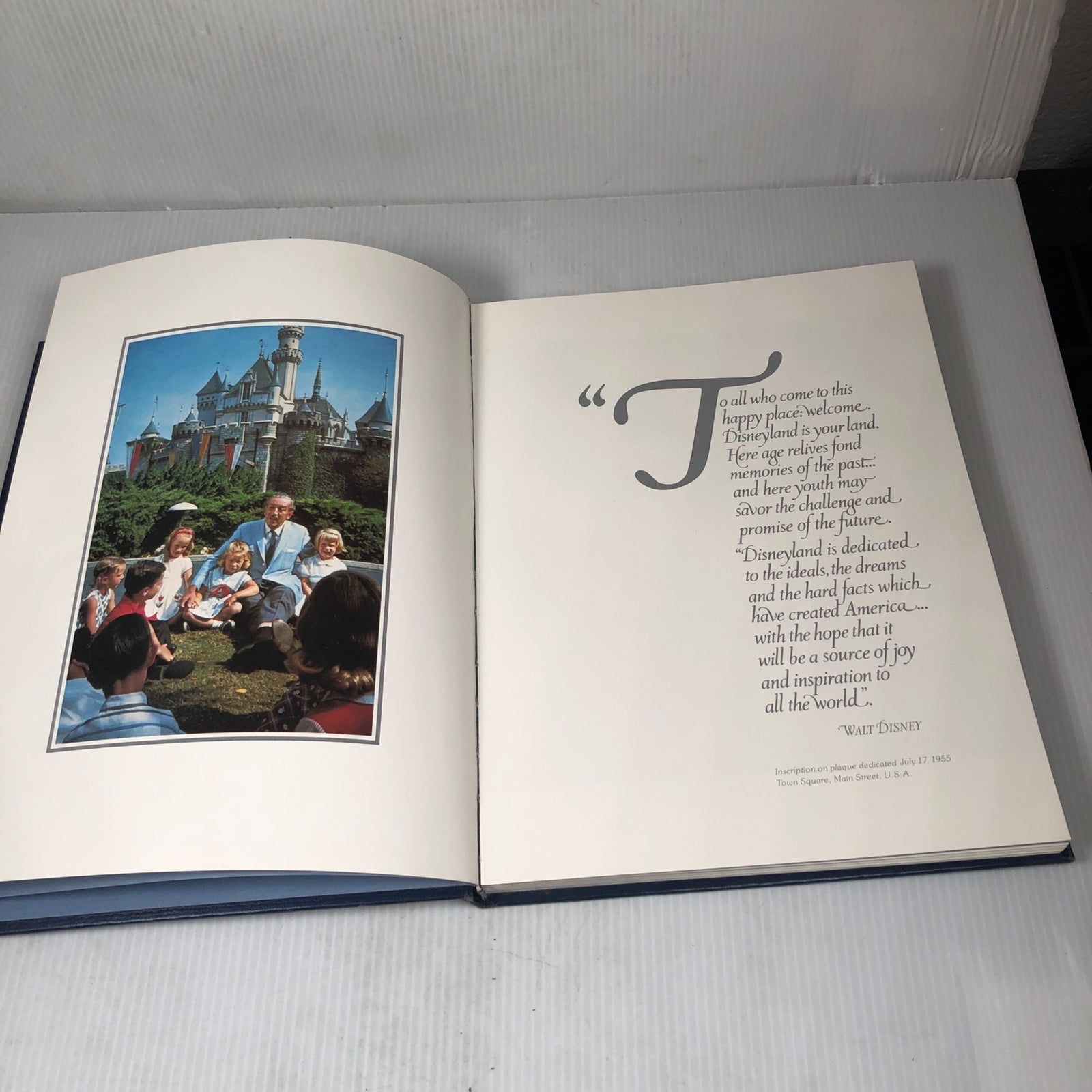 Disneyland The First Quarter Century Hardcover Book 1975 Vintage Collectors Edit