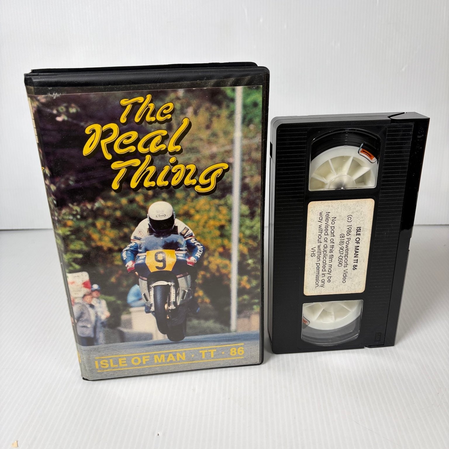 The Real Thing Isle of Man TT 86 VHS 1986 Motorcycle Racing Documentary