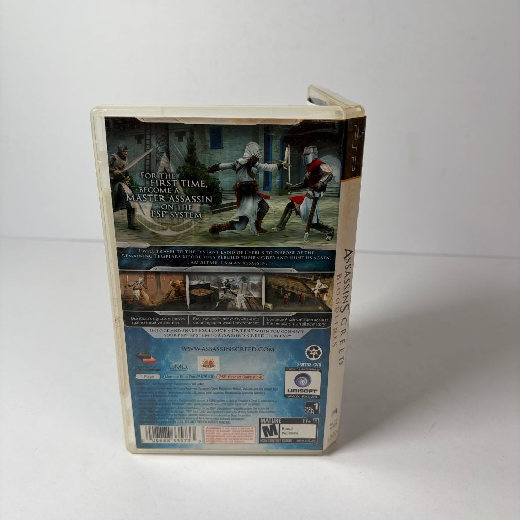 Assassin's Creed Bloodlines Sony PSP 2009 Ubisoft CIB Complete Game Manual