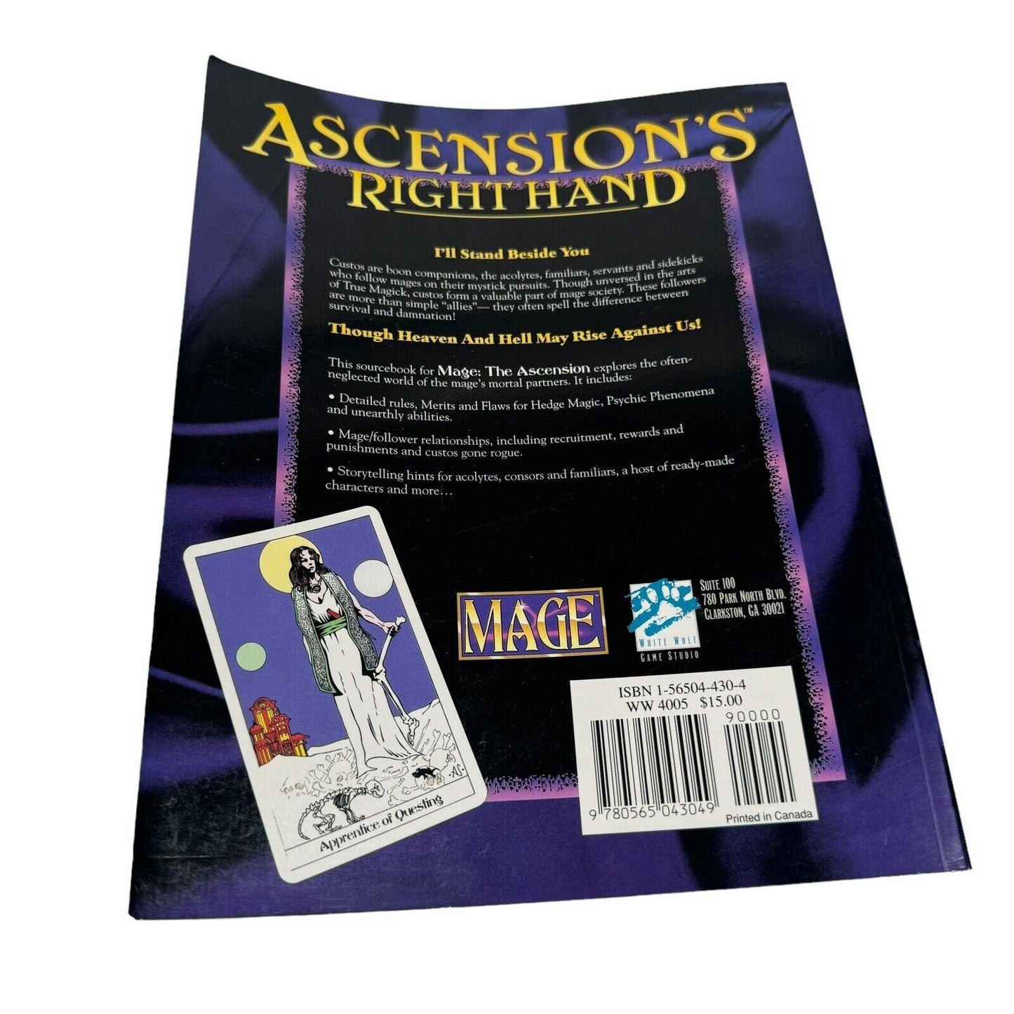 Ascension's Right Hand Mage: The Ascension White Wolf WW4005