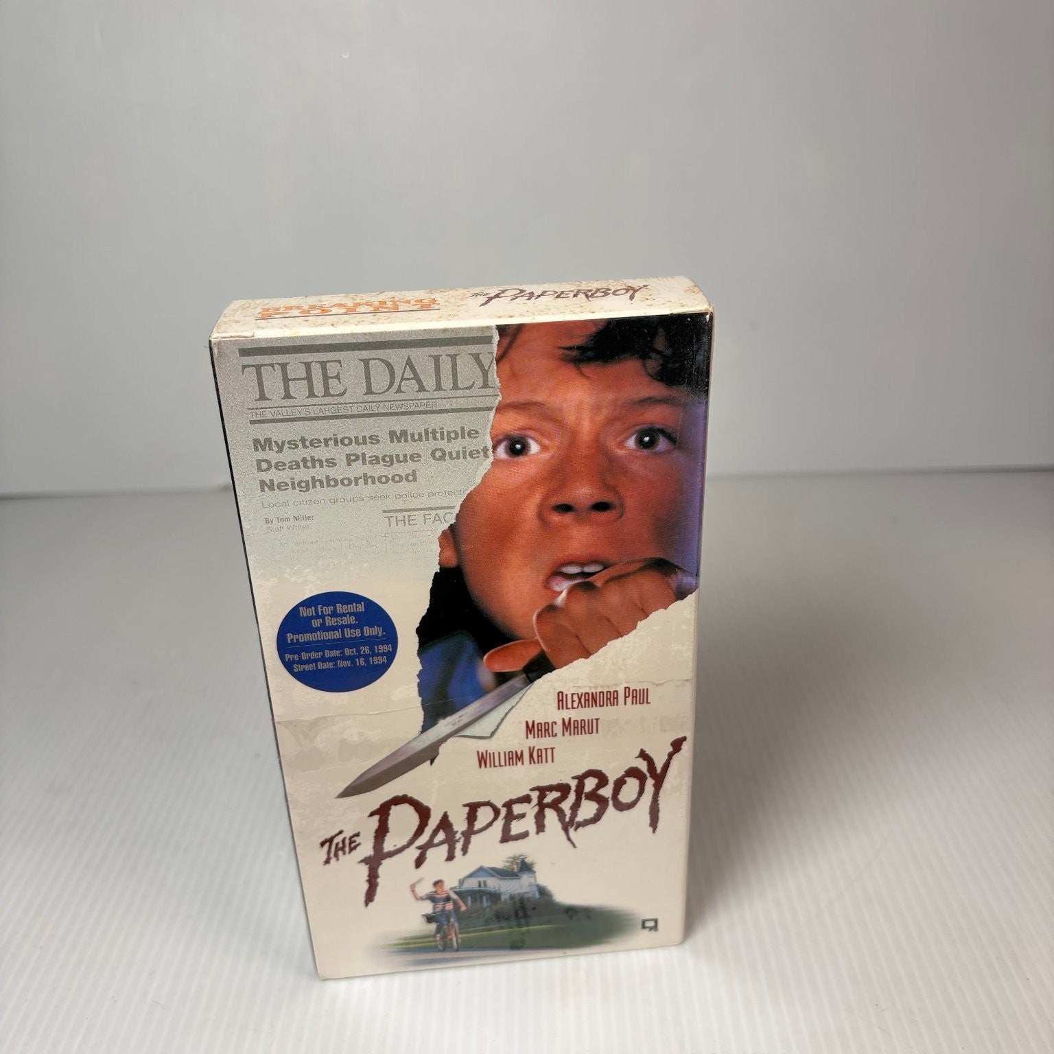 Breaking Point / The Paperboy VHS 1994 Thriller Horror Double Feature Sealed