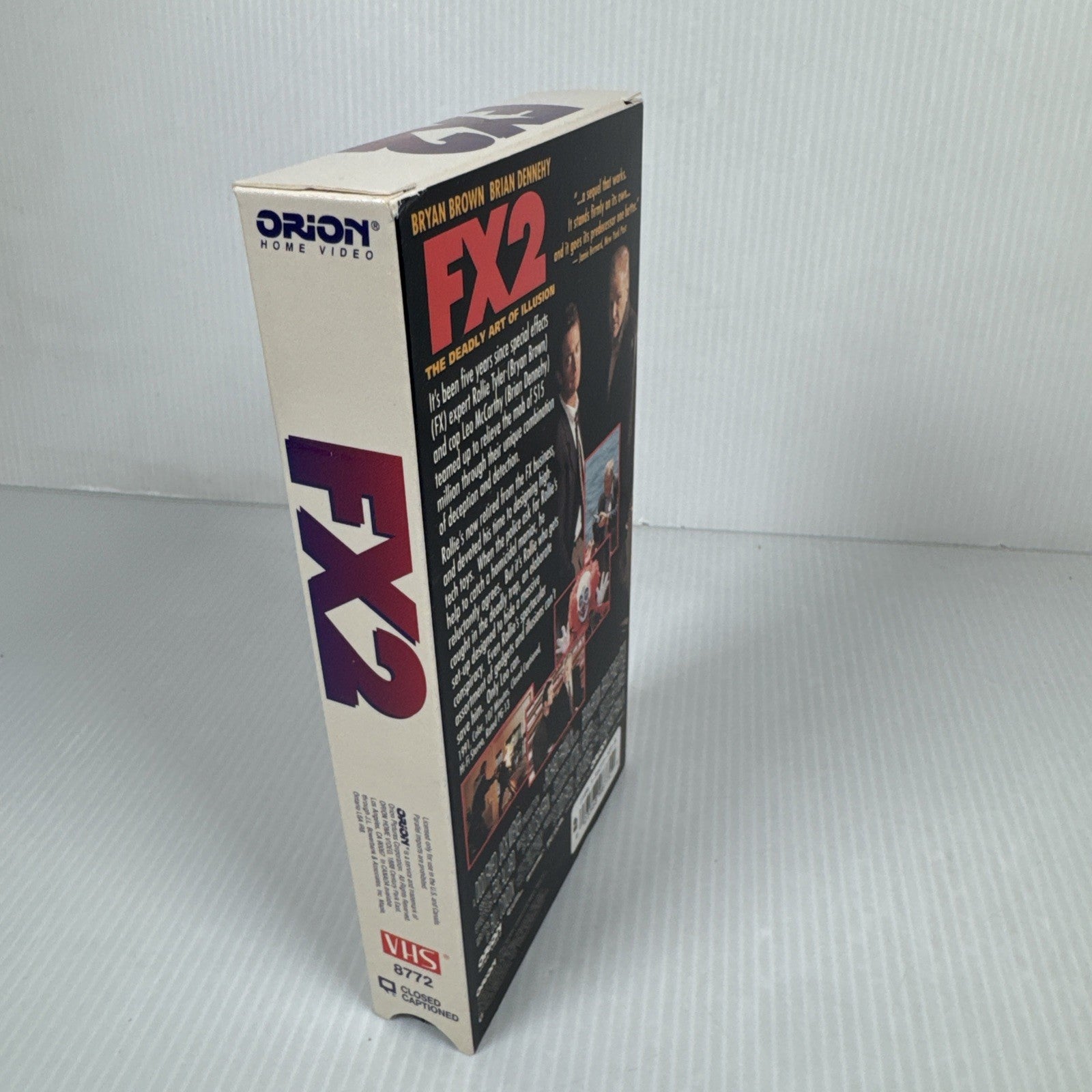 FX2 - The Deadly Art of Illusion (VHS, 1991) Orion Release EP Mode Brian Dennehy