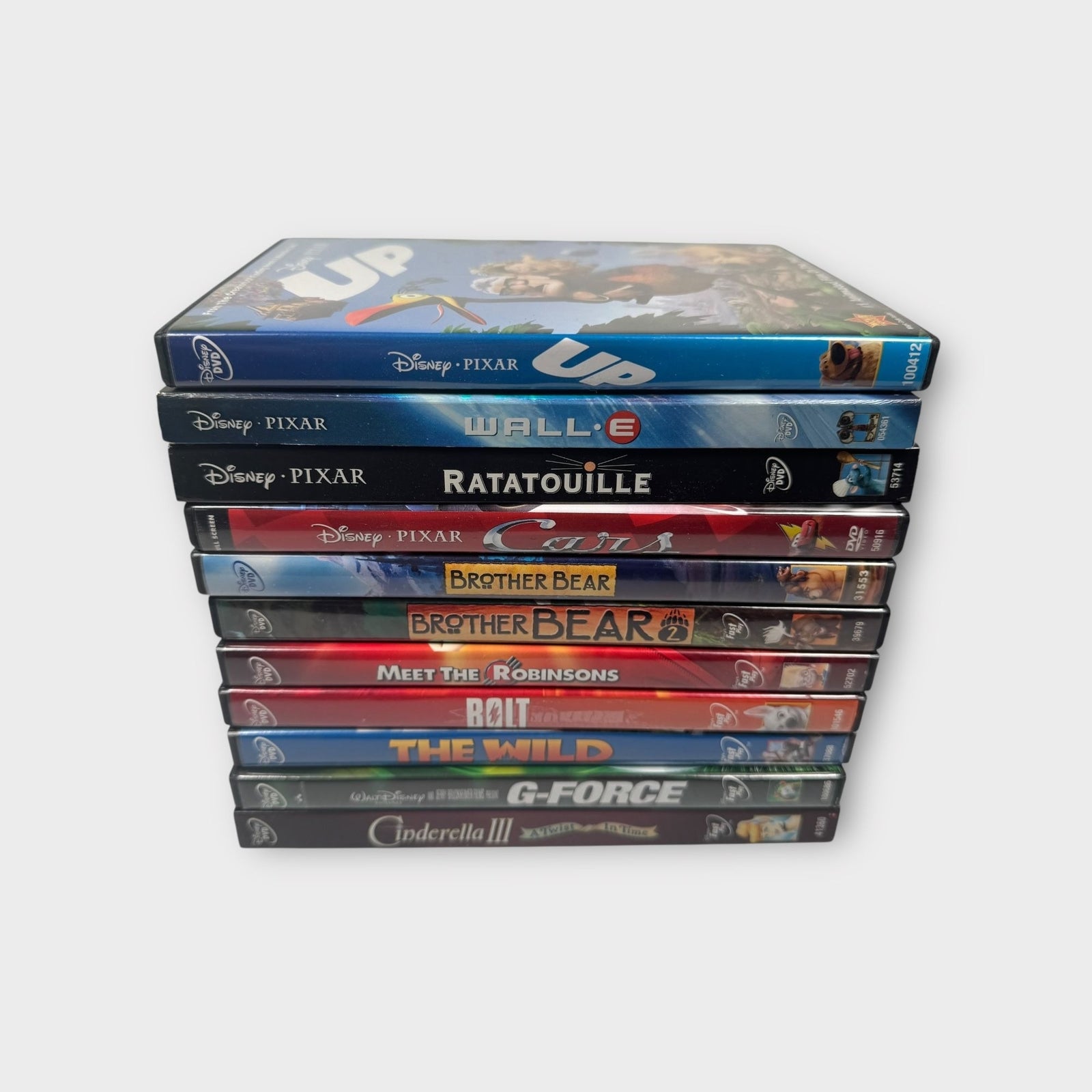 Disney Pixar Movie DVD Lot Of 11 w/ Up, Wall-E, Ratatouille, Cars & More