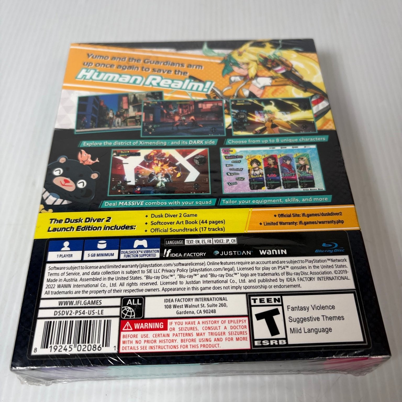 Dusk Diver 2 Launch Edition PS4 PlayStation 4 Video Game Action RPG Anime Sealed