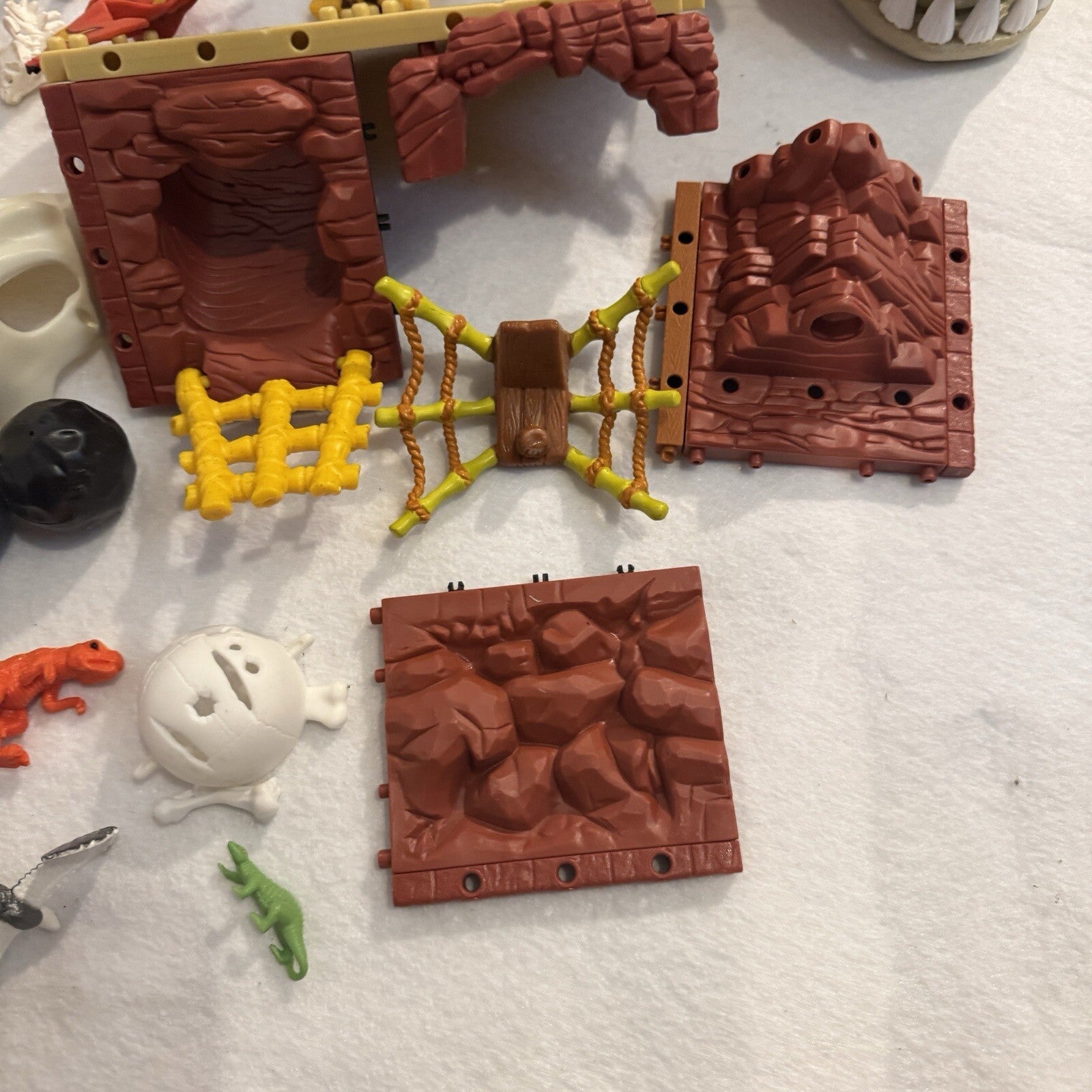 Imaginext T-Rex Mountain H5341 Fisher Price Dinosaur Set AS IS Incomplete Parts